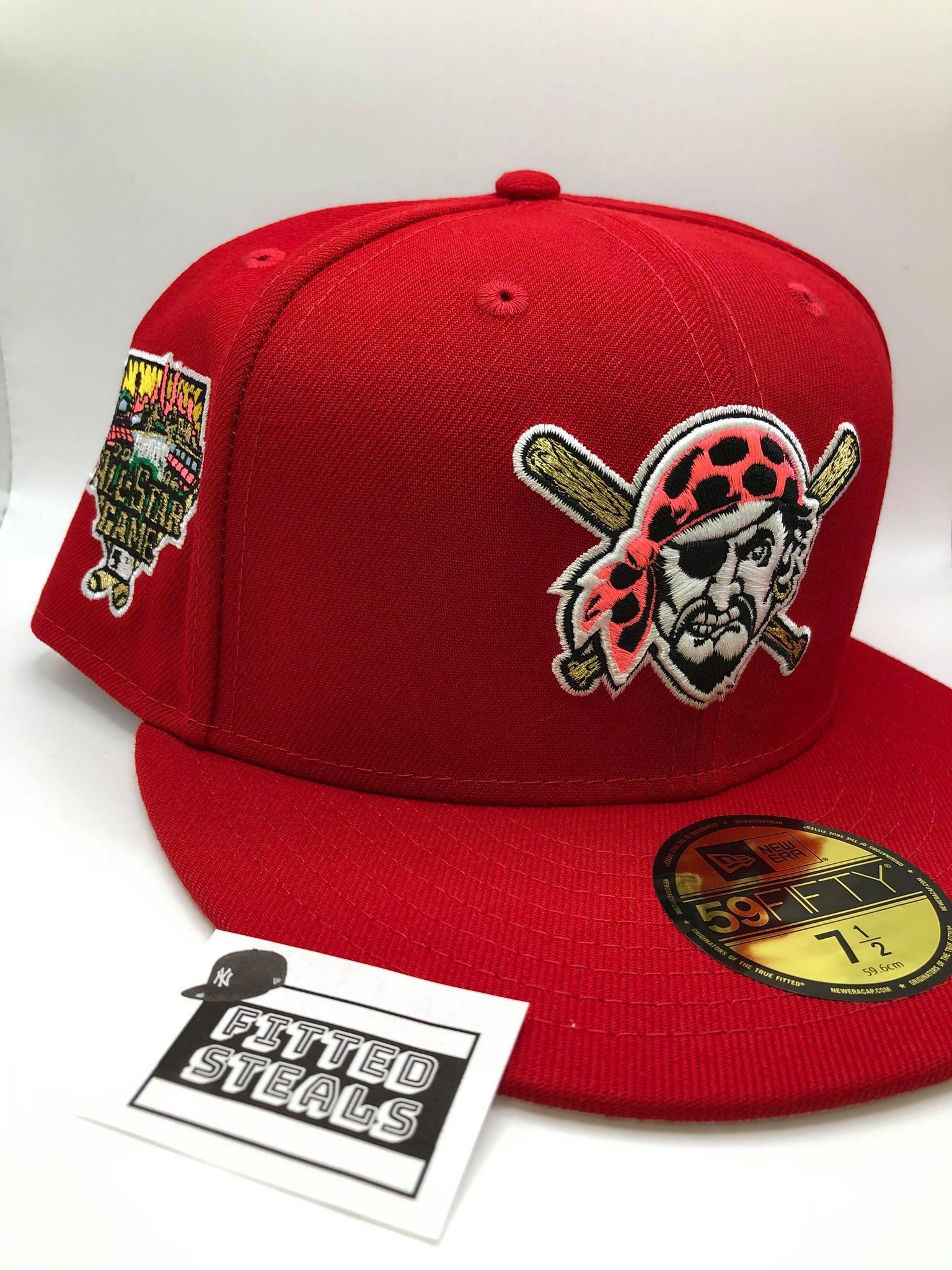 Hat Club × MLB × New Era Exclusive Fitted Pittsburgh Pirates Red Pink UV 7 1/2 Size ONE SIZE - 1 Thumbnail