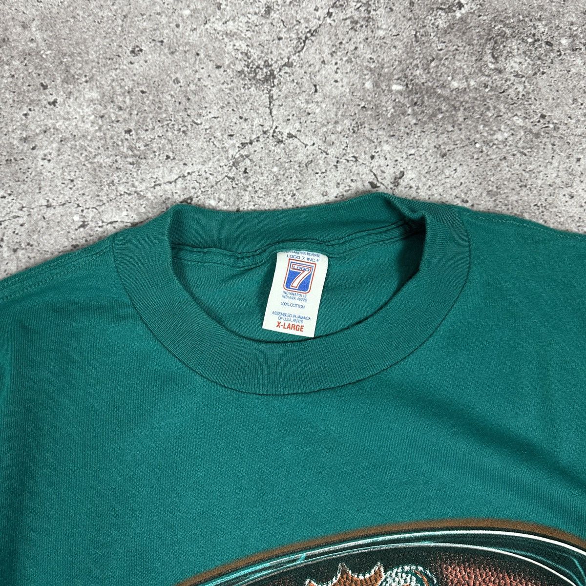 MLB Vintage 90s Miami Dolphins Logo 7 Indianapolis NFL tee MLB Size US XL / EU 56 / 4 - 5 Thumbnail