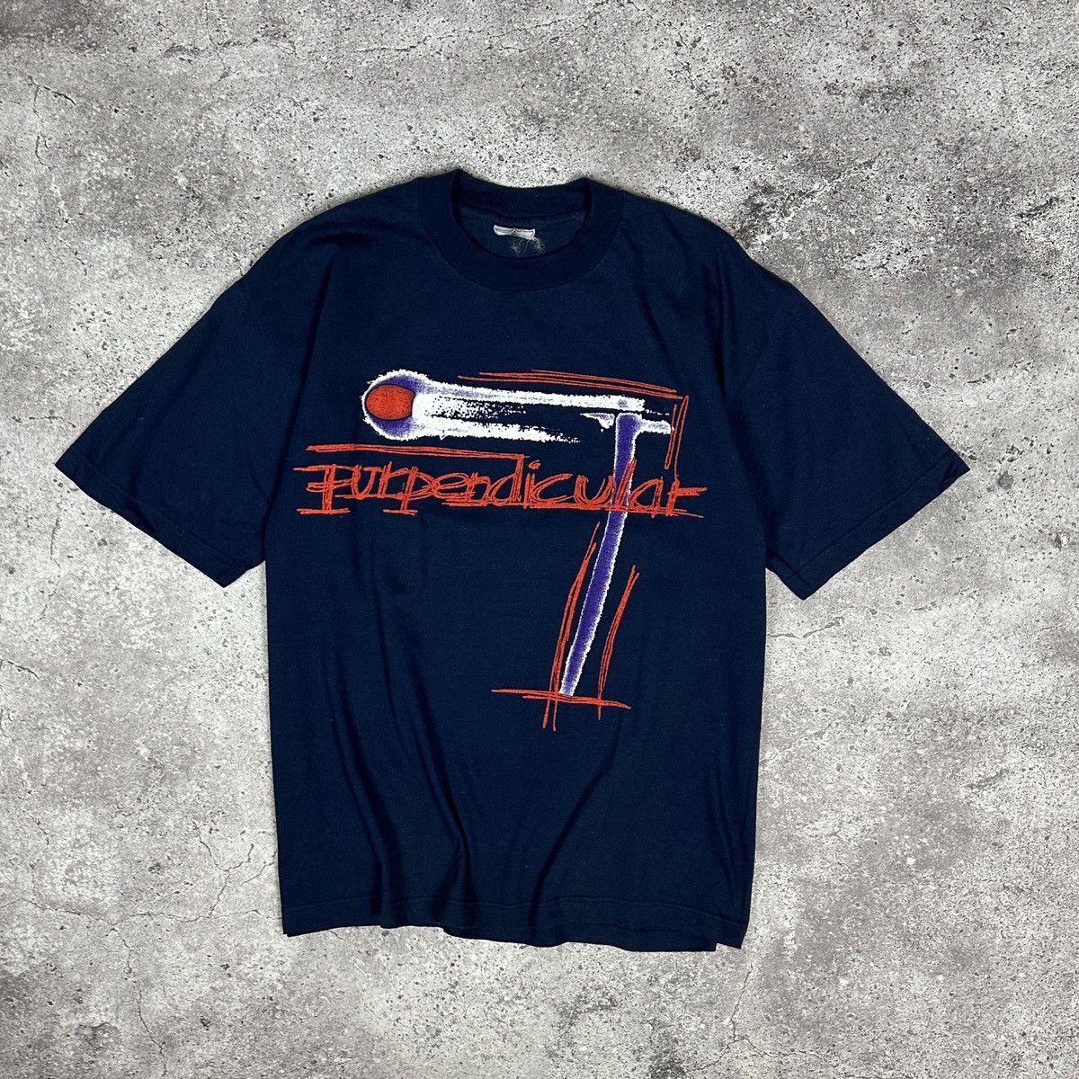 Band Tees Vintage 90s Purpendicular World Tour tee Deep Purple rock Size US L / EU 52-54 / 3 - 1 Thumbnail