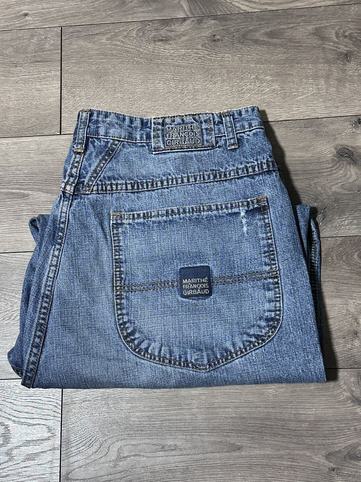 Jean Girbaud Pour Femme - Taille 34, Bleu, Coupe Zip, Occasion Très Bon état
