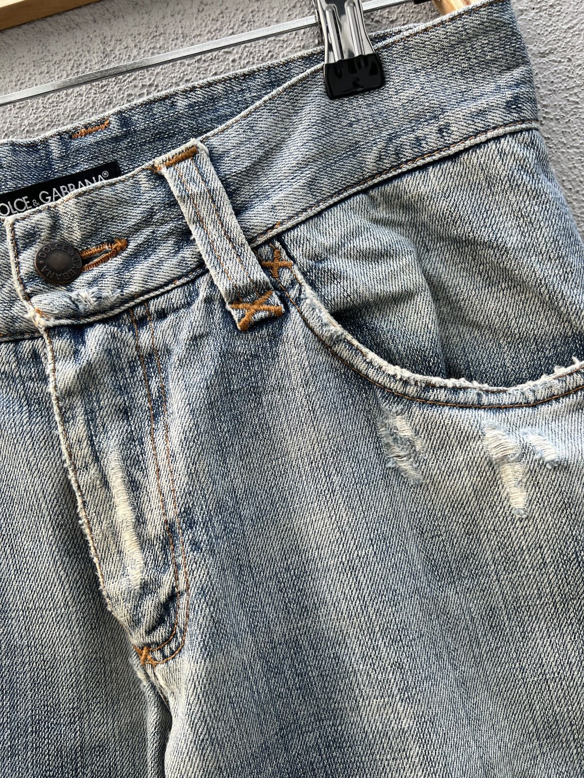 Dolce & Gabbana D&G Boot Cut Distressed Jeans Pants Size US 31 - 4 Thumbnail