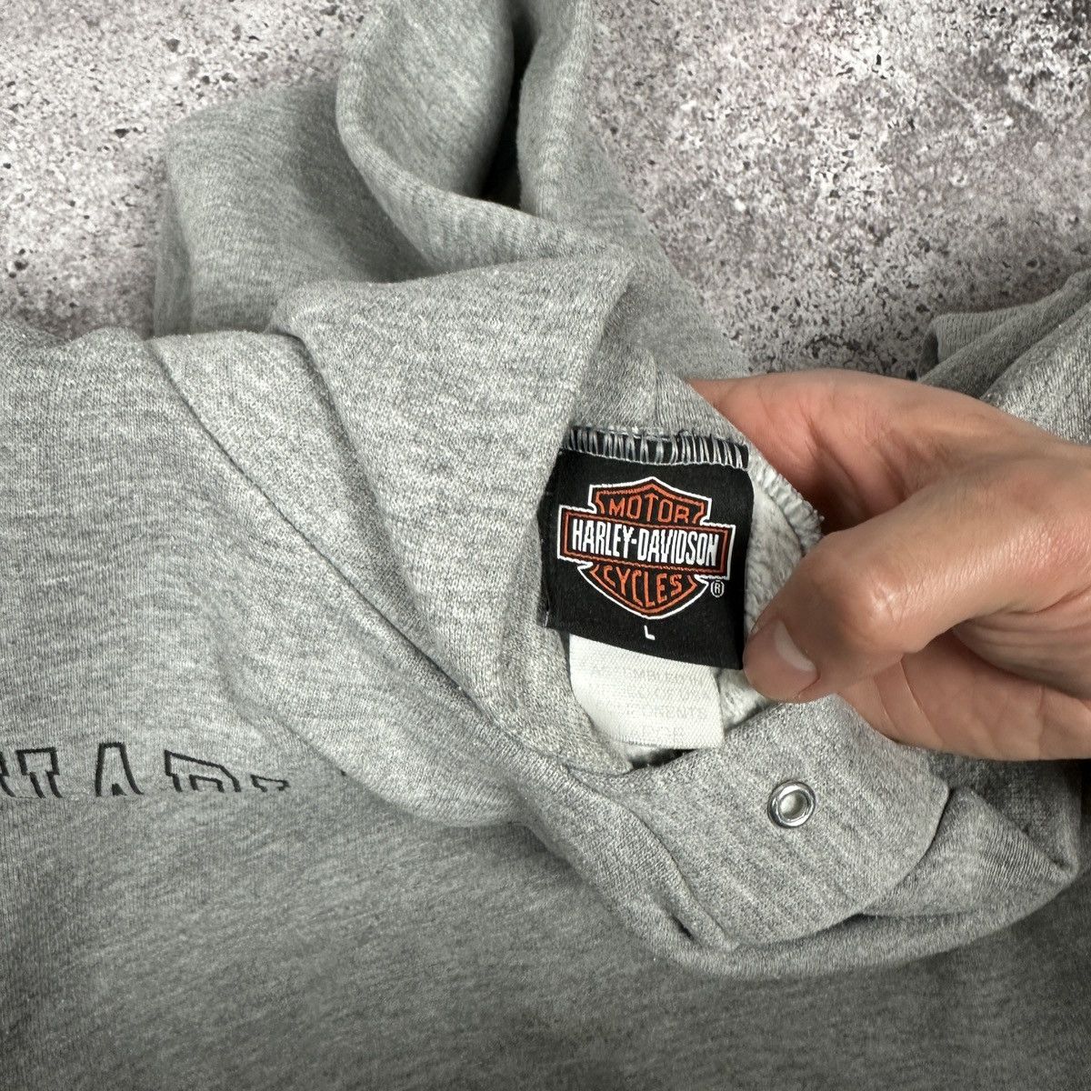 Harley Davidson Vintage 00s Harley Davidson USA Eagle logo Cape Cod Hoodie Size US L / EU 52-54 / 3 - 7 Thumbnail