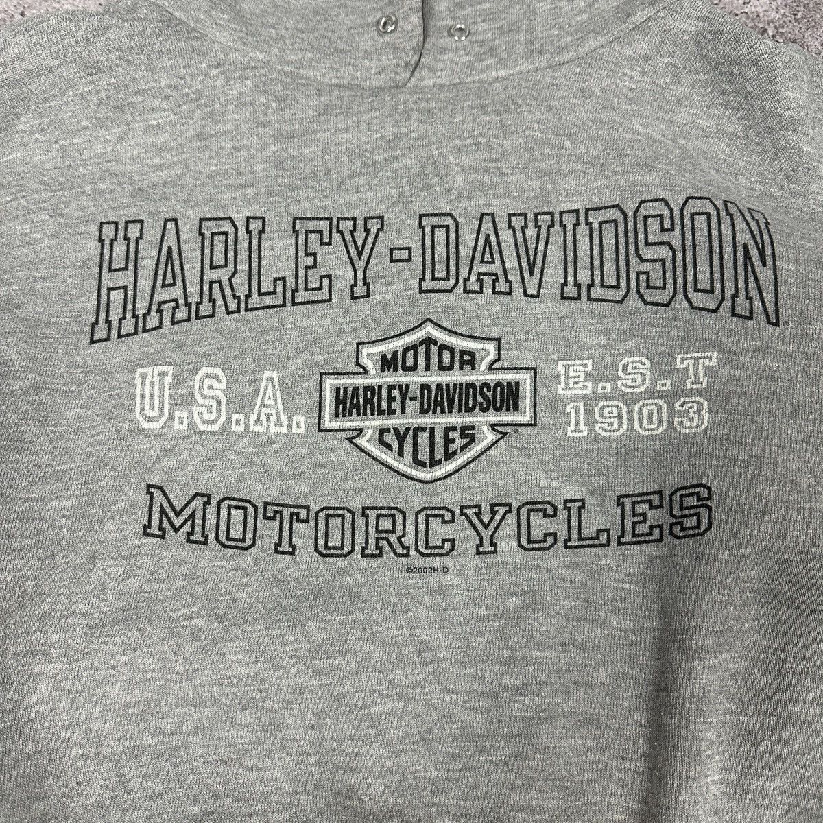 Harley Davidson Vintage 00s Harley Davidson USA Eagle logo Cape Cod Hoodie Size US L / EU 52-54 / 3 - 6 Thumbnail