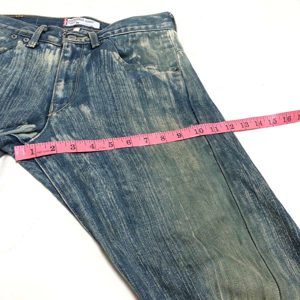 Levi's × Vintage Vintage Levi’s Engineered Tight 3-Quarter Denim Size US 30 / EU 46 - 9 Thumbnail