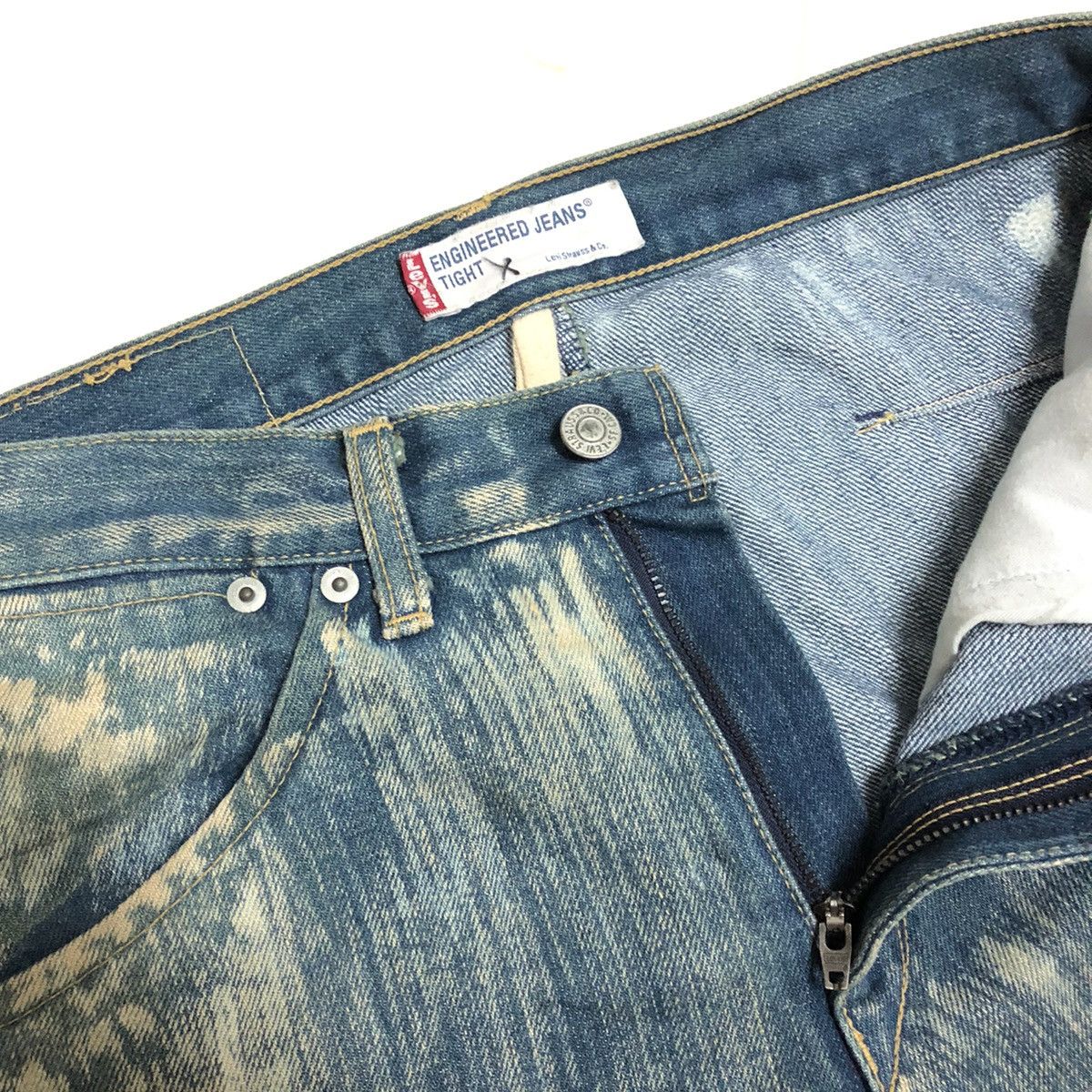Levi's × Vintage Vintage Levi’s Engineered Tight 3-Quarter Denim Size US 30 / EU 46 - 2 Thumbnail