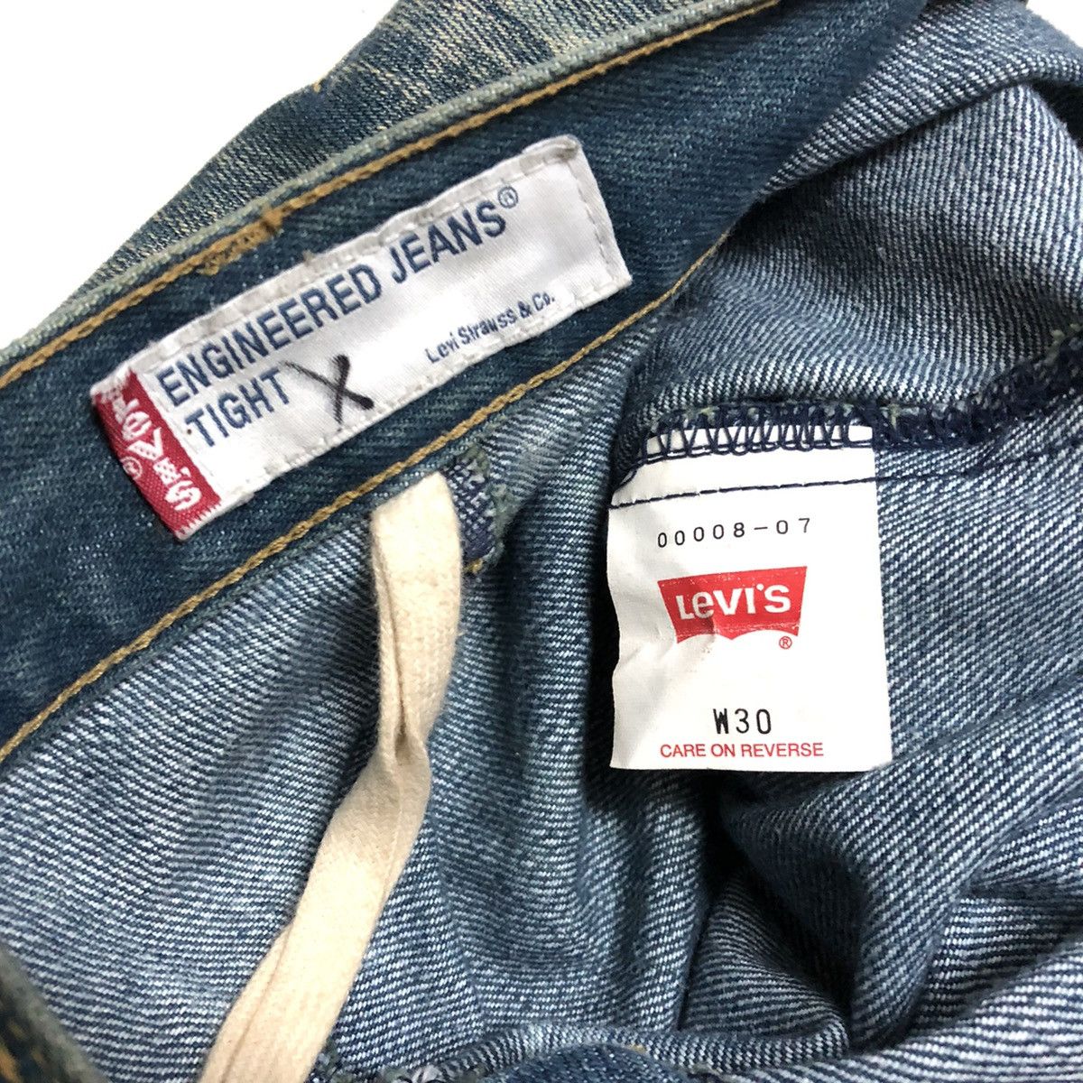 Levi's × Vintage Vintage Levi’s Engineered Tight 3-Quarter Denim Size US 30 / EU 46 - 3 Thumbnail