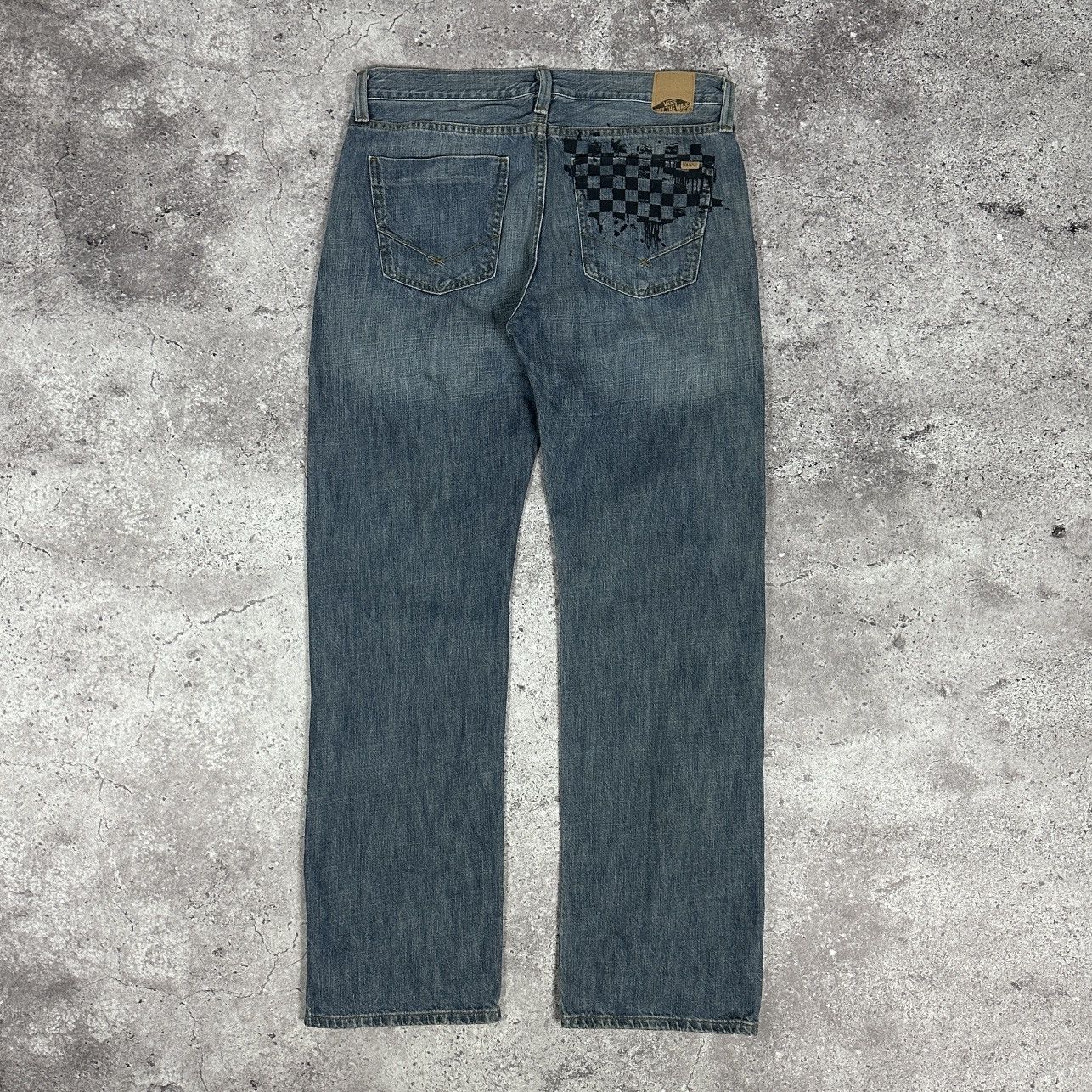 Vans Vintage 00s Vans Checker M straight indigo PP jeans Y2K OG Size US 34 / EU 50 - 1 Thumbnail