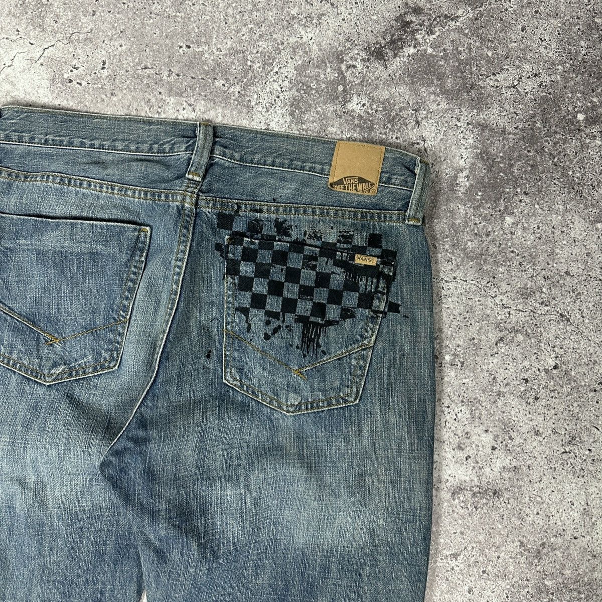 Vans Vintage 00s Vans Checker M straight indigo PP jeans Y2K OG Size US 34 / EU 50 - 4 Thumbnail