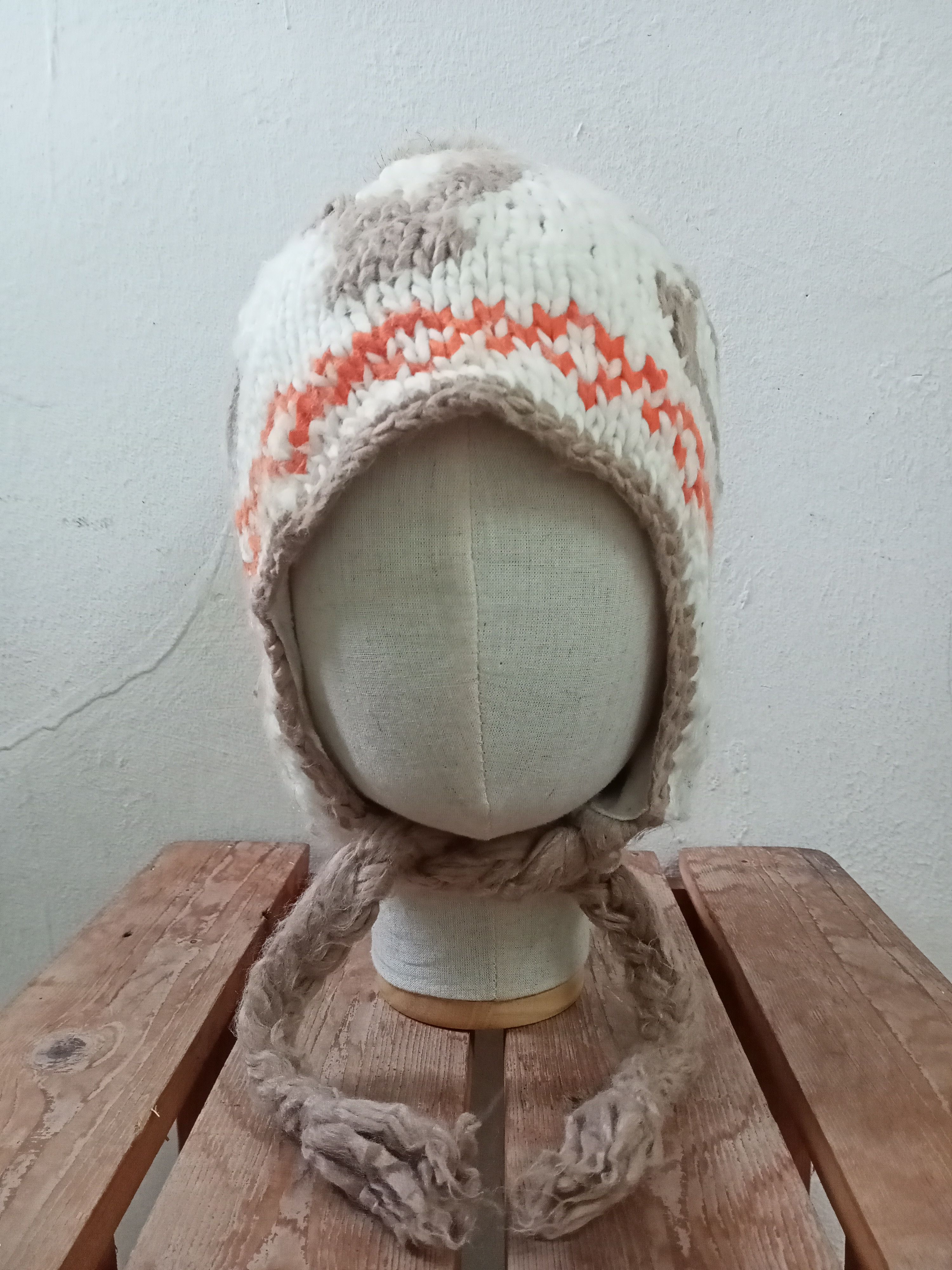 Japanese Brand Real B Voice Ear Flap Beanie Hat Size ONE SIZE - 3 Thumbnail