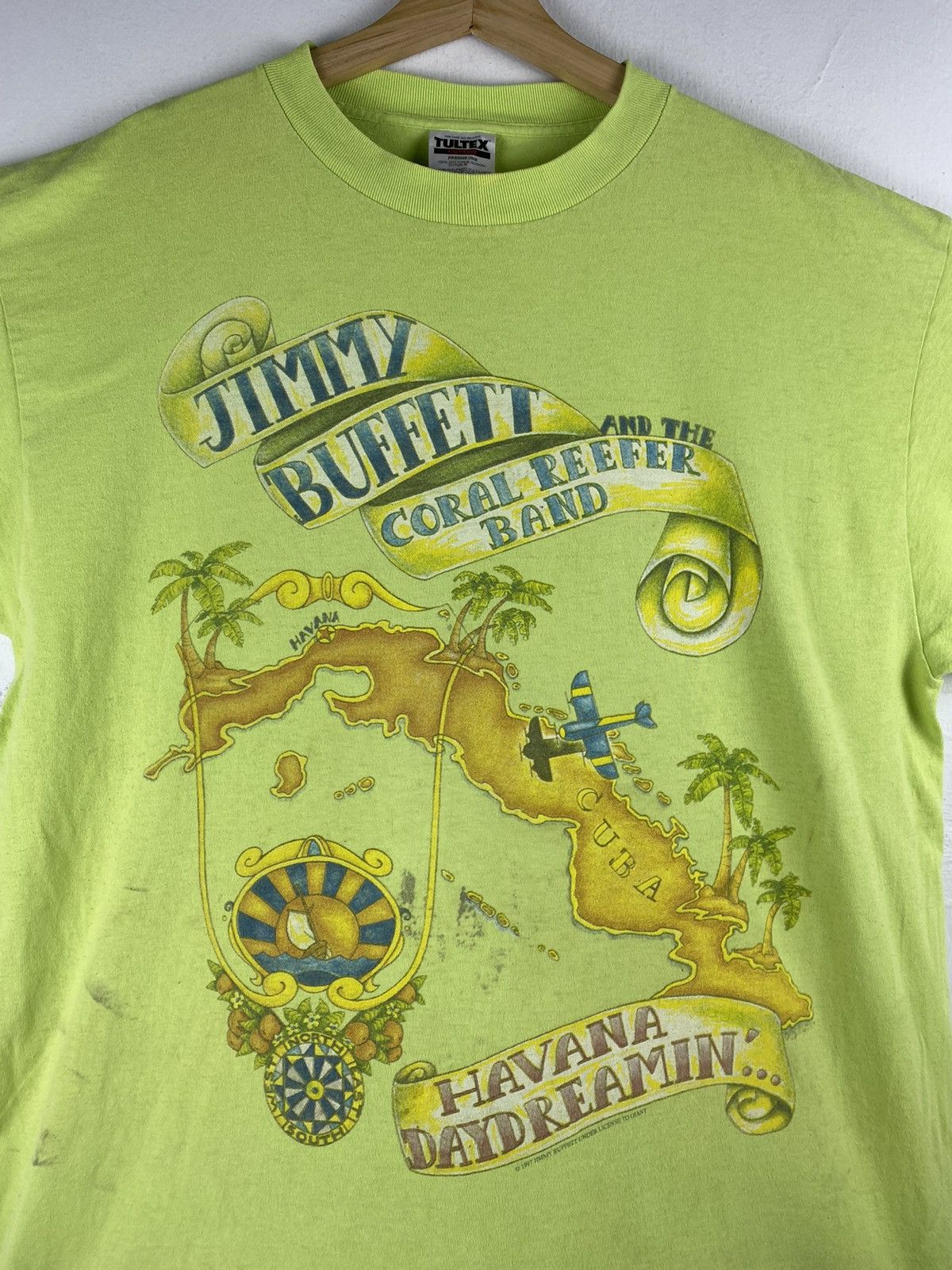 Band Tees Vintage Jimmy Buffet And The Coral Refer Band Tour T shirt Size US XL / EU 56 / 4 - 4 Thumbnail