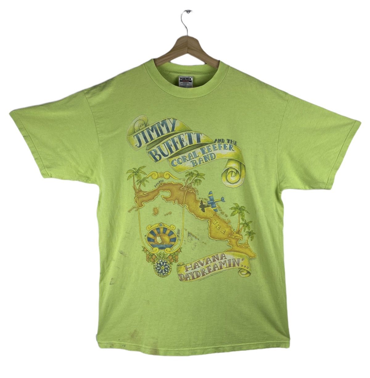 Band Tees Vintage Jimmy Buffet And The Coral Refer Band Tour T shirt Size US XL / EU 56 / 4 - 1 Thumbnail