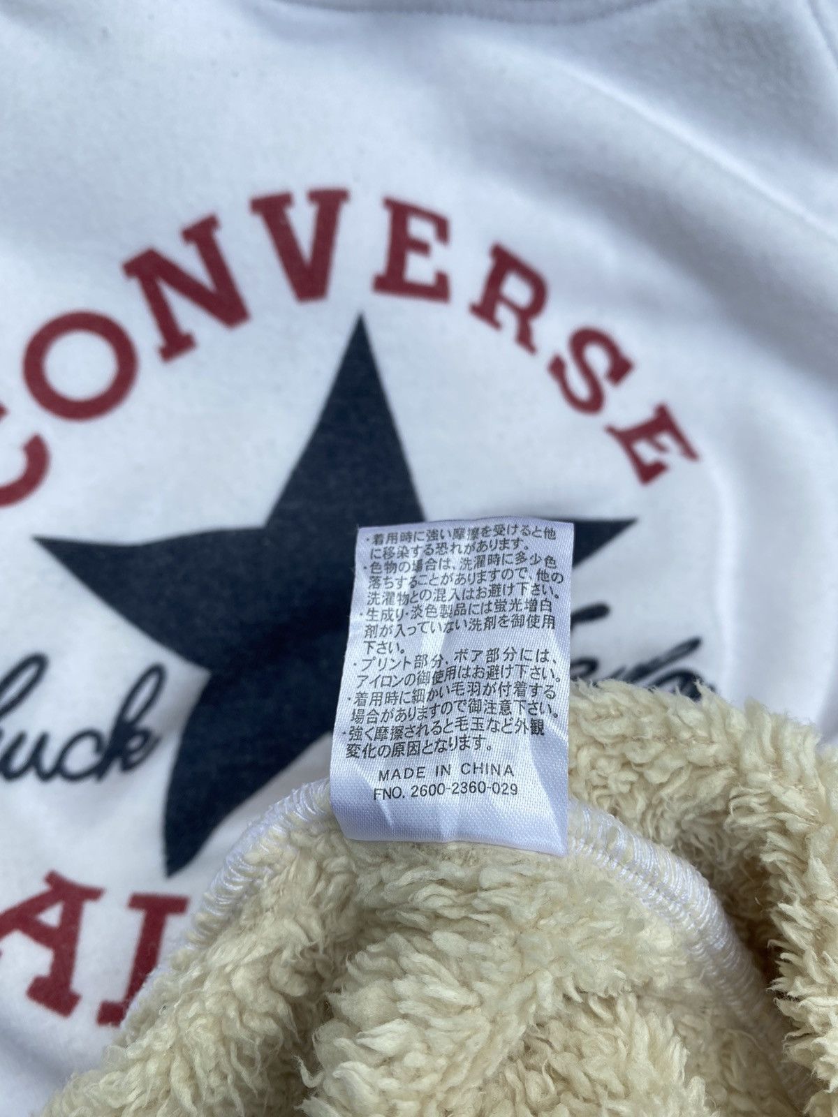 Converse SHOOT 🔥 Converse All Star Big Logo Sherpa Sweatshirt Hoodie Size US L / EU 52-54 / 3 - 5 Thumbnail