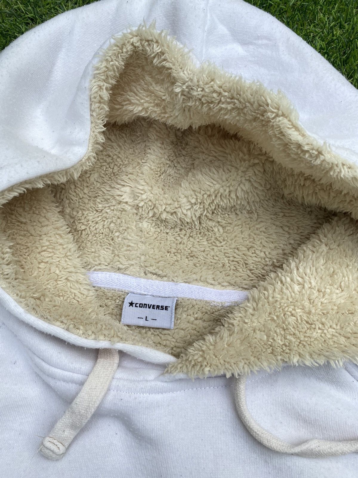 Converse SHOOT 🔥 Converse All Star Big Logo Sherpa Sweatshirt Hoodie Size US L / EU 52-54 / 3 - 4 Thumbnail