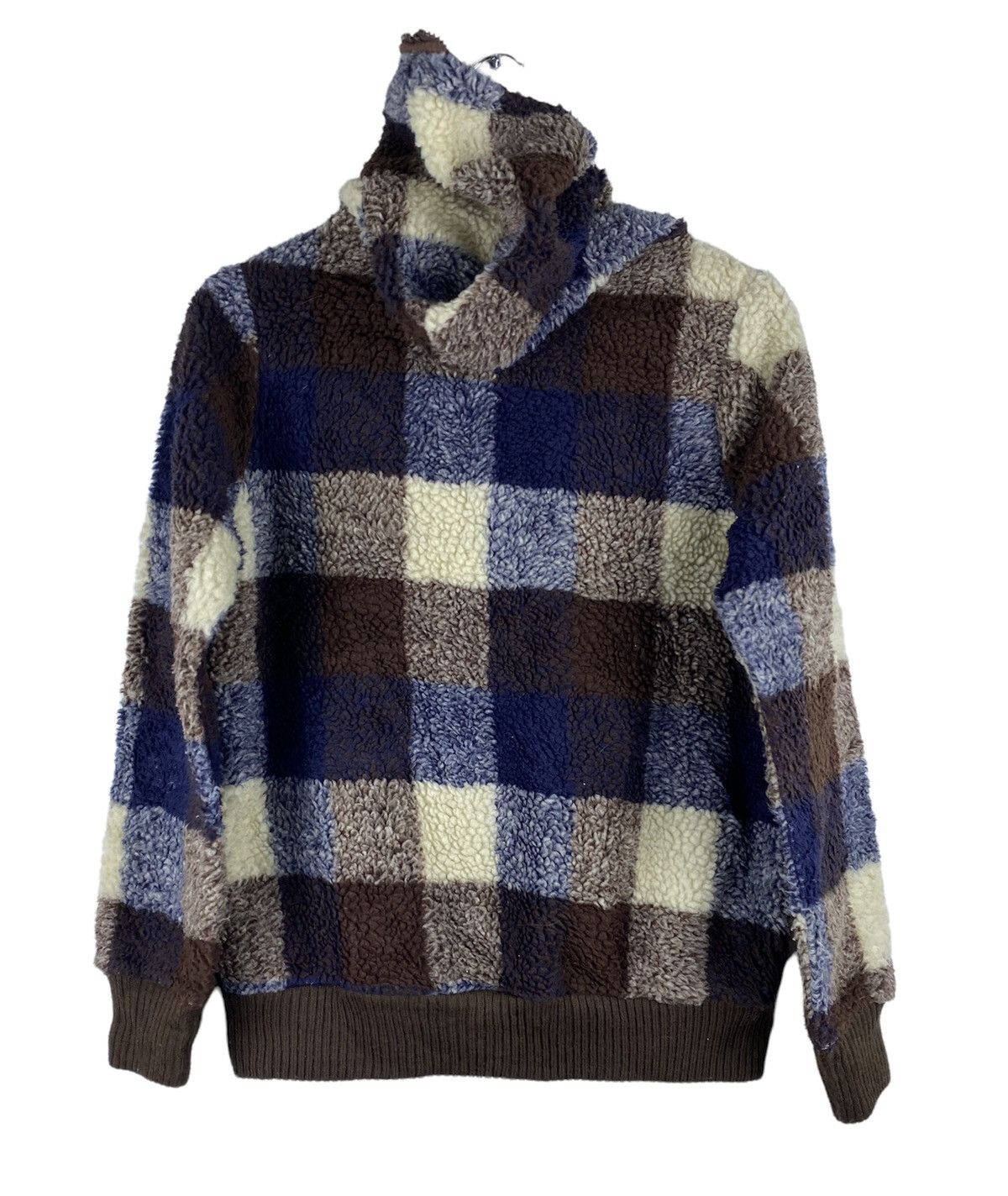 Japanese Brand Coup Sec Bouger Sherpa Hoodie Multicolour Sweater Jacket Size M / US 6-8 / IT 42-44 - 2 Thumbnail
