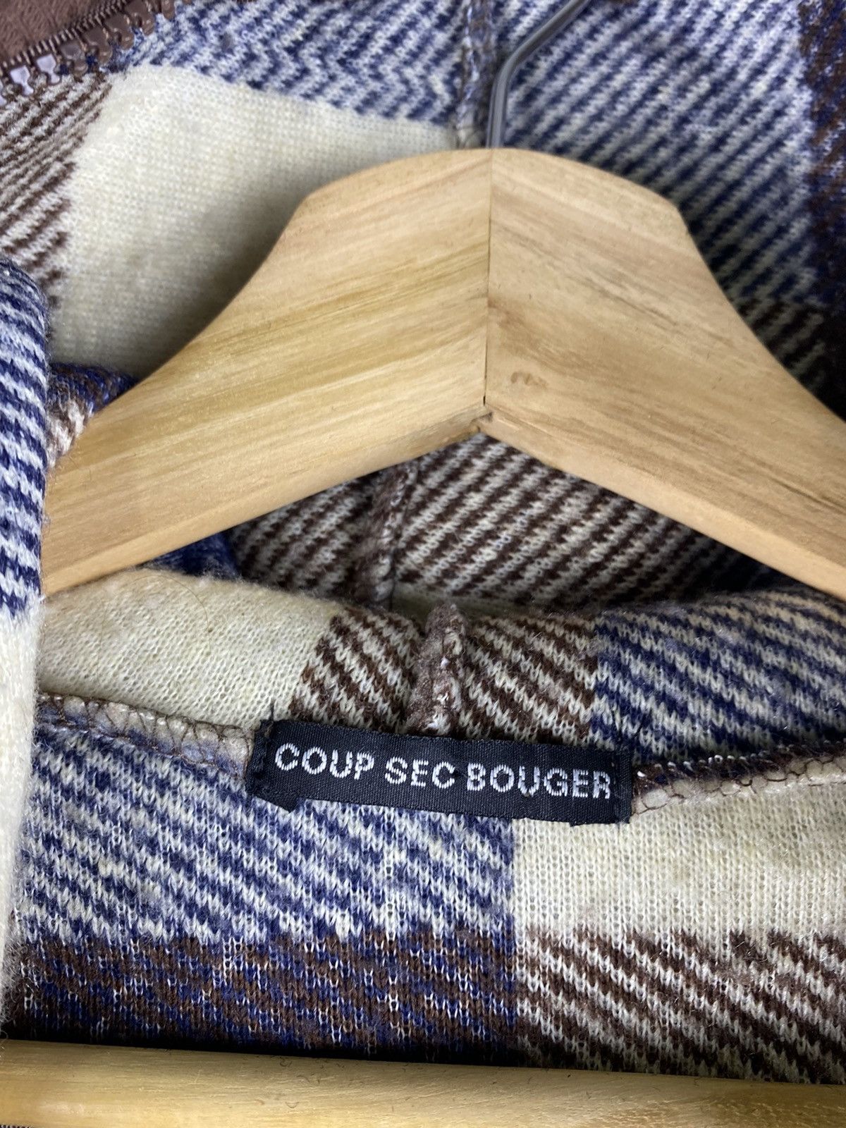 Japanese Brand Coup Sec Bouger Sherpa Hoodie Multicolour Sweater Jacket Size M / US 6-8 / IT 42-44 - 4 Thumbnail
