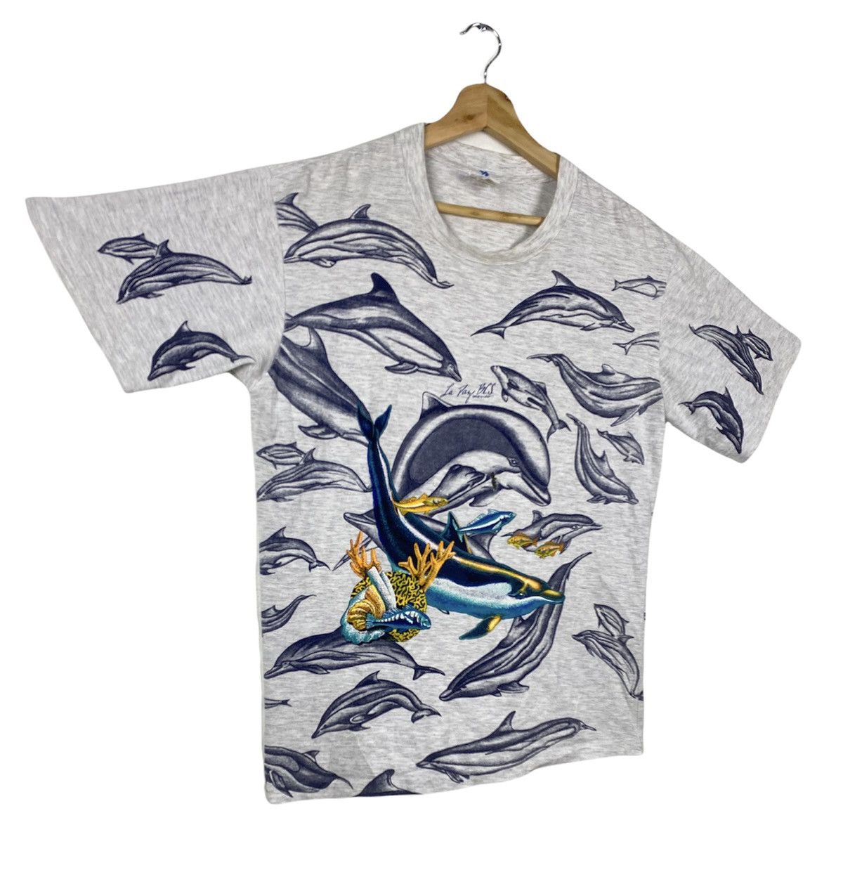 Vintage OFFER 🔥 Vintage Fullprint Habitat Dolphin Tee T Shirt Size US M / EU 48-50 / 2 - 2 Thumbnail