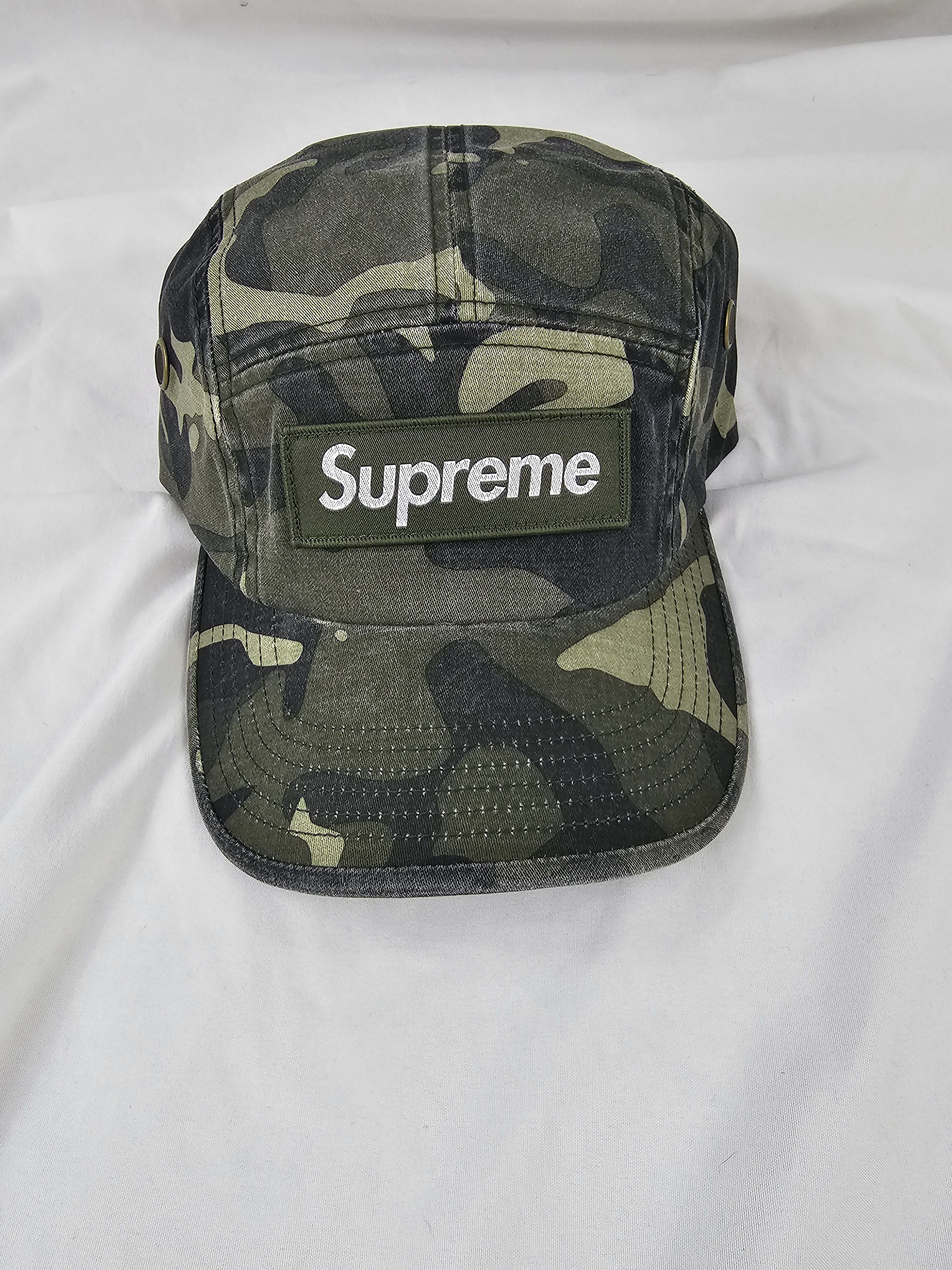 Supreme Military Camp Cap (FW22) Branch Olive Camo