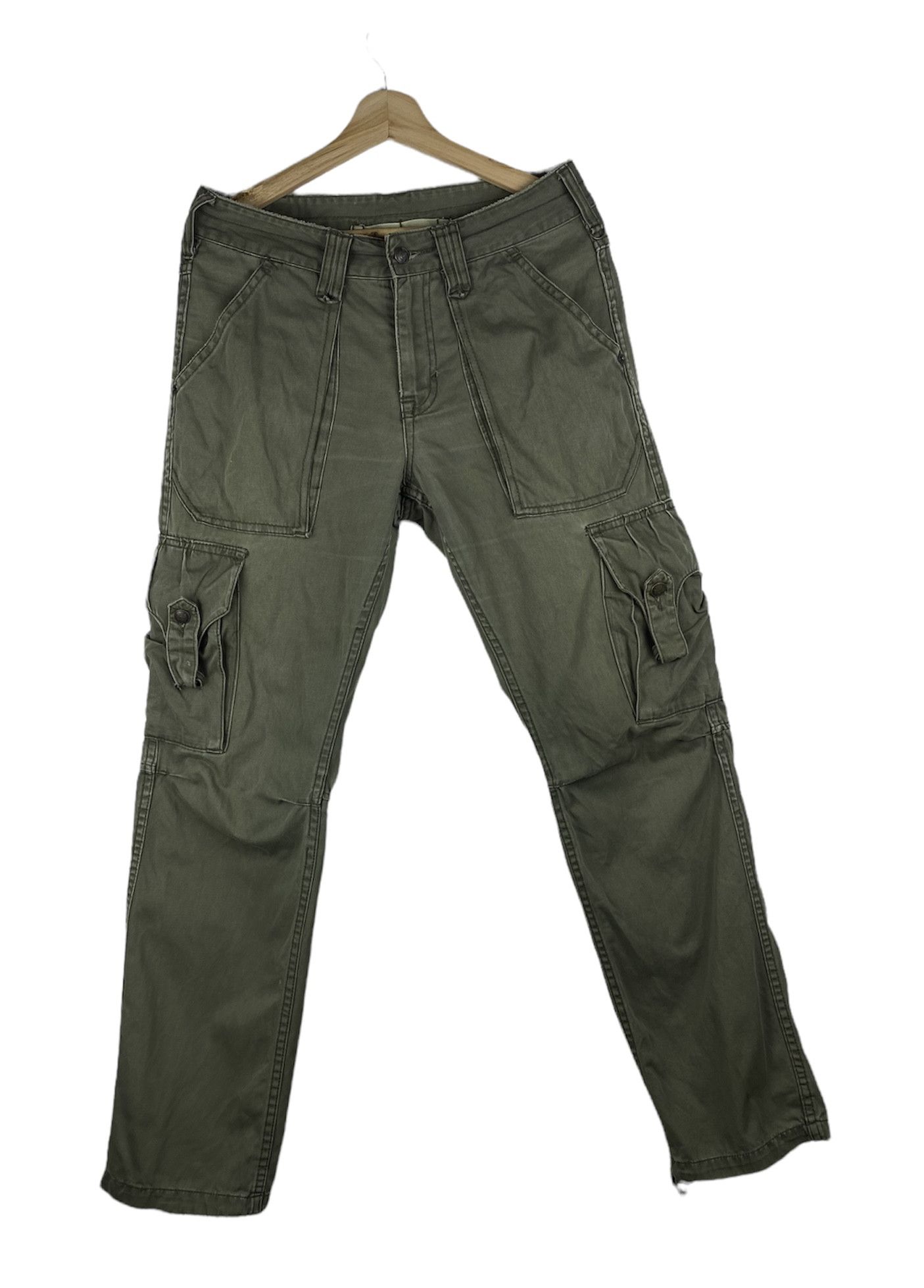Japanese Brand Vintage Semantic Design Cargo Fatigue Pants Size US 31 - 1 Thumbnail