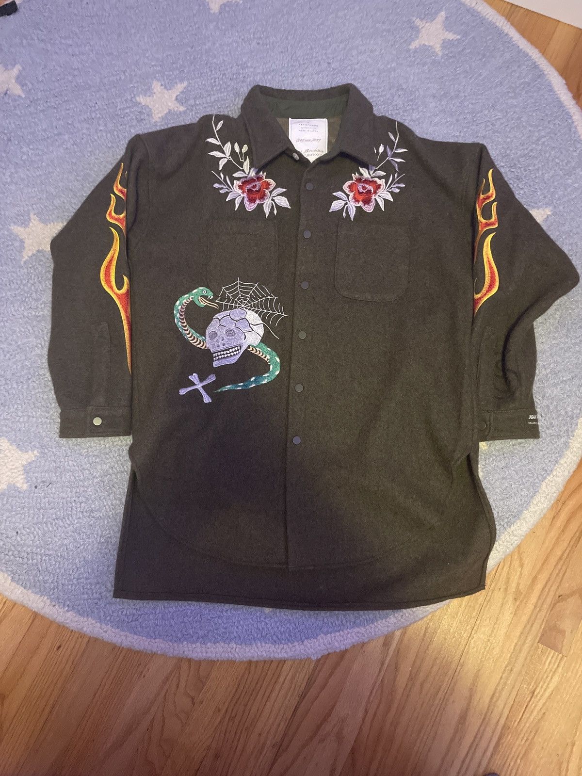 READYMADE READYMADE Military Blanket Oversized Shirt/Coat | Grailed 