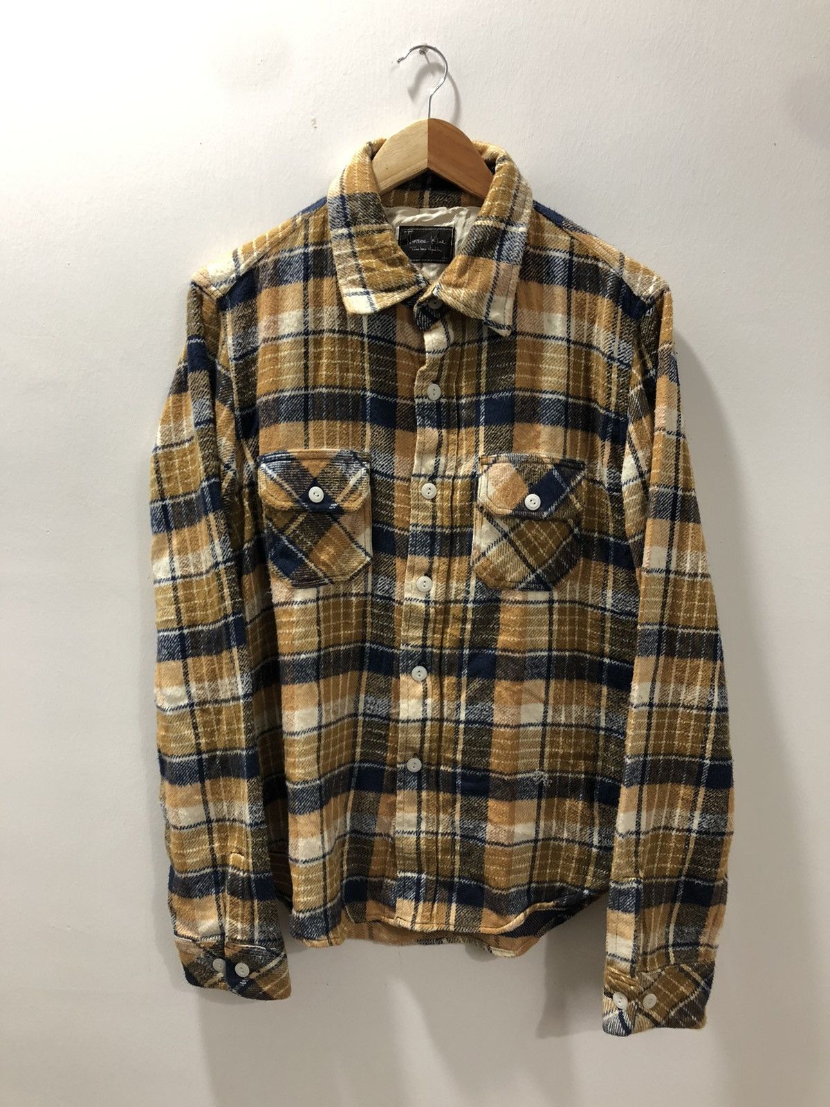 Pre-owned Number N Ine X Takahiromiyashita The Soloist Fw05 Number (n)ine The High Streets Flannel In Yellow