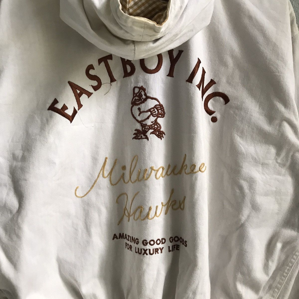 18 East East boy milwaukee hawks bomber cotton Jacket stitch Size US M / EU 48-50 / 2 - 5 Thumbnail