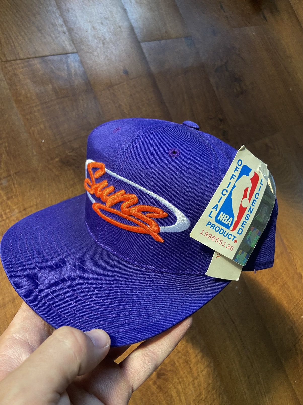 Vintage NWT 90s Phoenix SUNS Script NBA ANCO Hat SnapBack RARE KD | Grailed