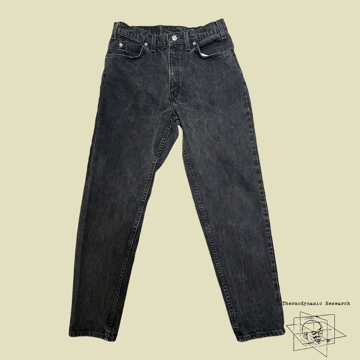 Levi's × Vintage Vintage Levi’s 550 Orange Tab’s Faded Black - 1990 Size US 32 / EU 48 - 1 Thumbnail