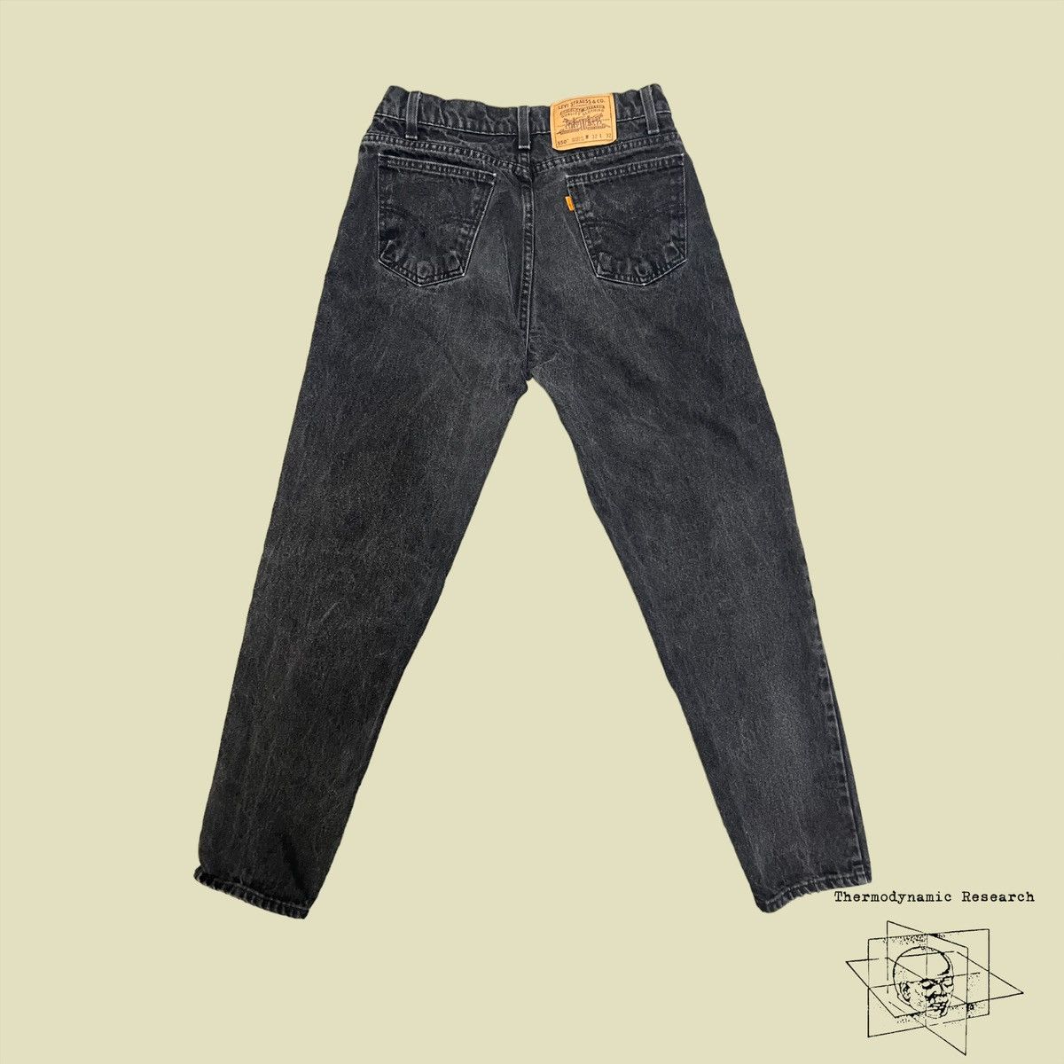 Levi's × Vintage Vintage Levi’s 550 Orange Tab’s Faded Black - 1990 Size US 32 / EU 48 - 2 Thumbnail