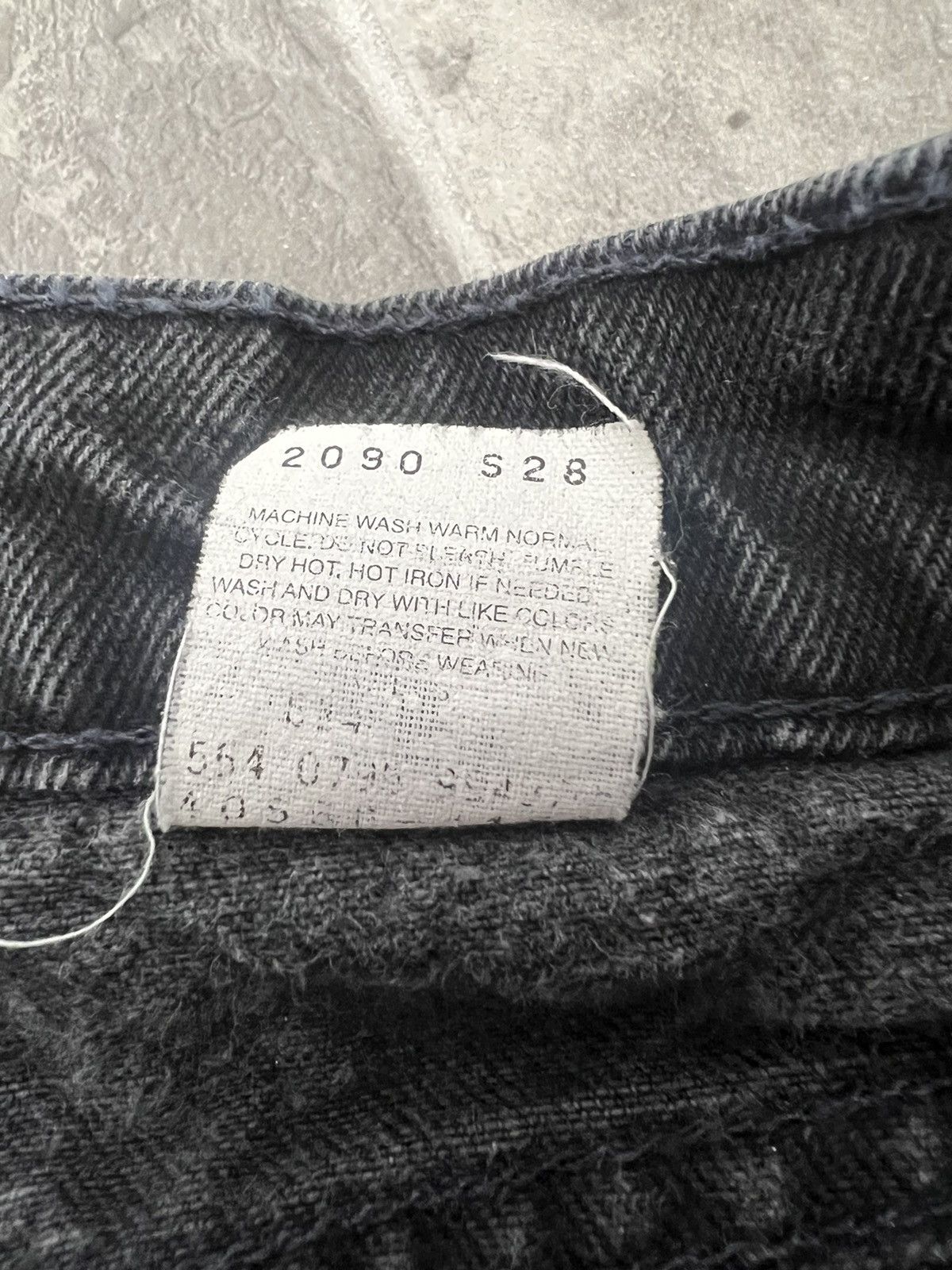 Levi's × Vintage Vintage Levi’s 550 Orange Tab’s Faded Black - 1990 Size US 32 / EU 48 - 5 Thumbnail