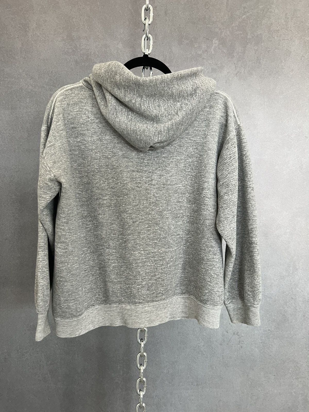 Vintage Vintage 60s / 70s heather grey “BT23” contrast stitch hoodie Size ONE SIZE - 2 Thumbnail