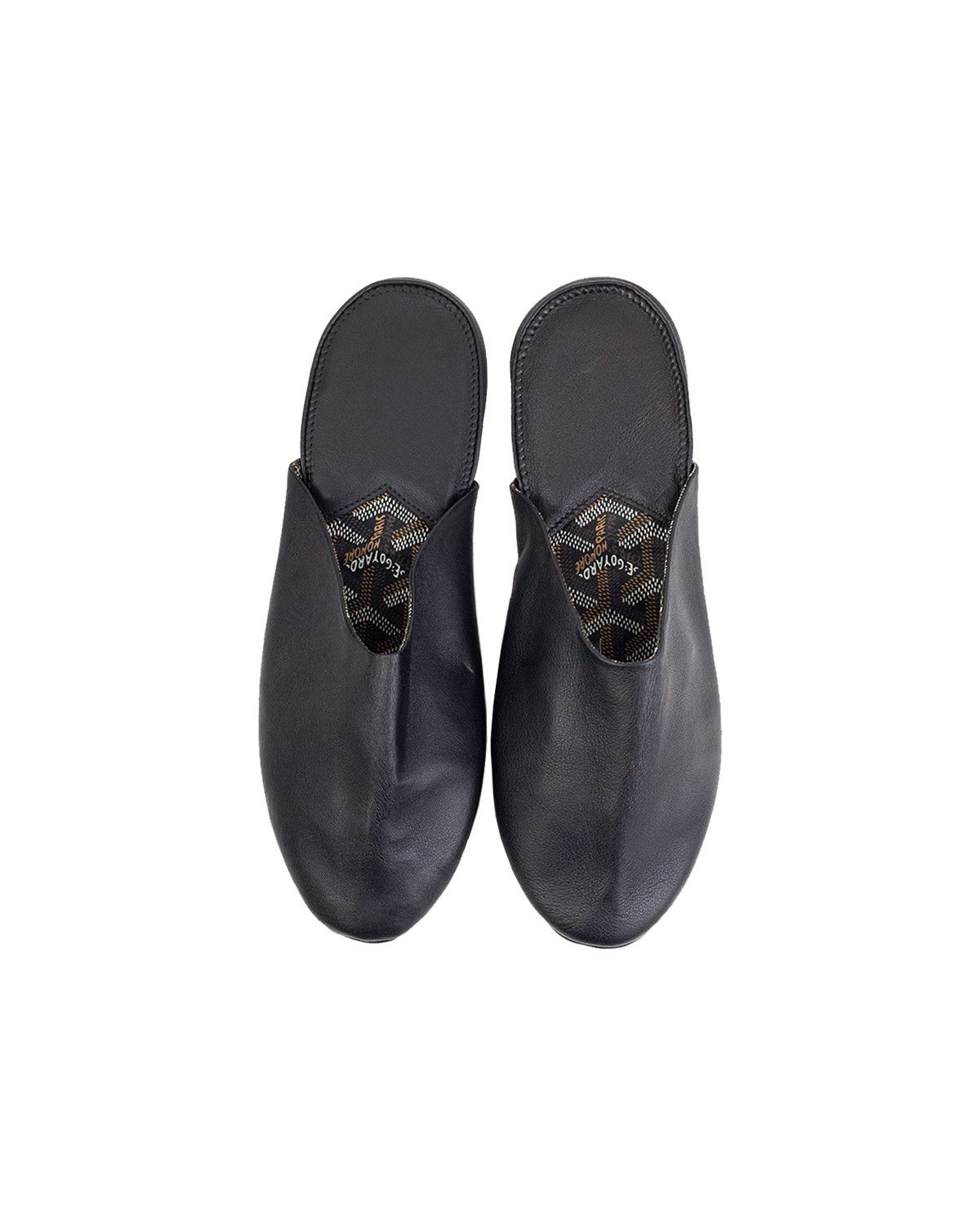 image of Goyard House Slippers in Black, Men's (Size 7)