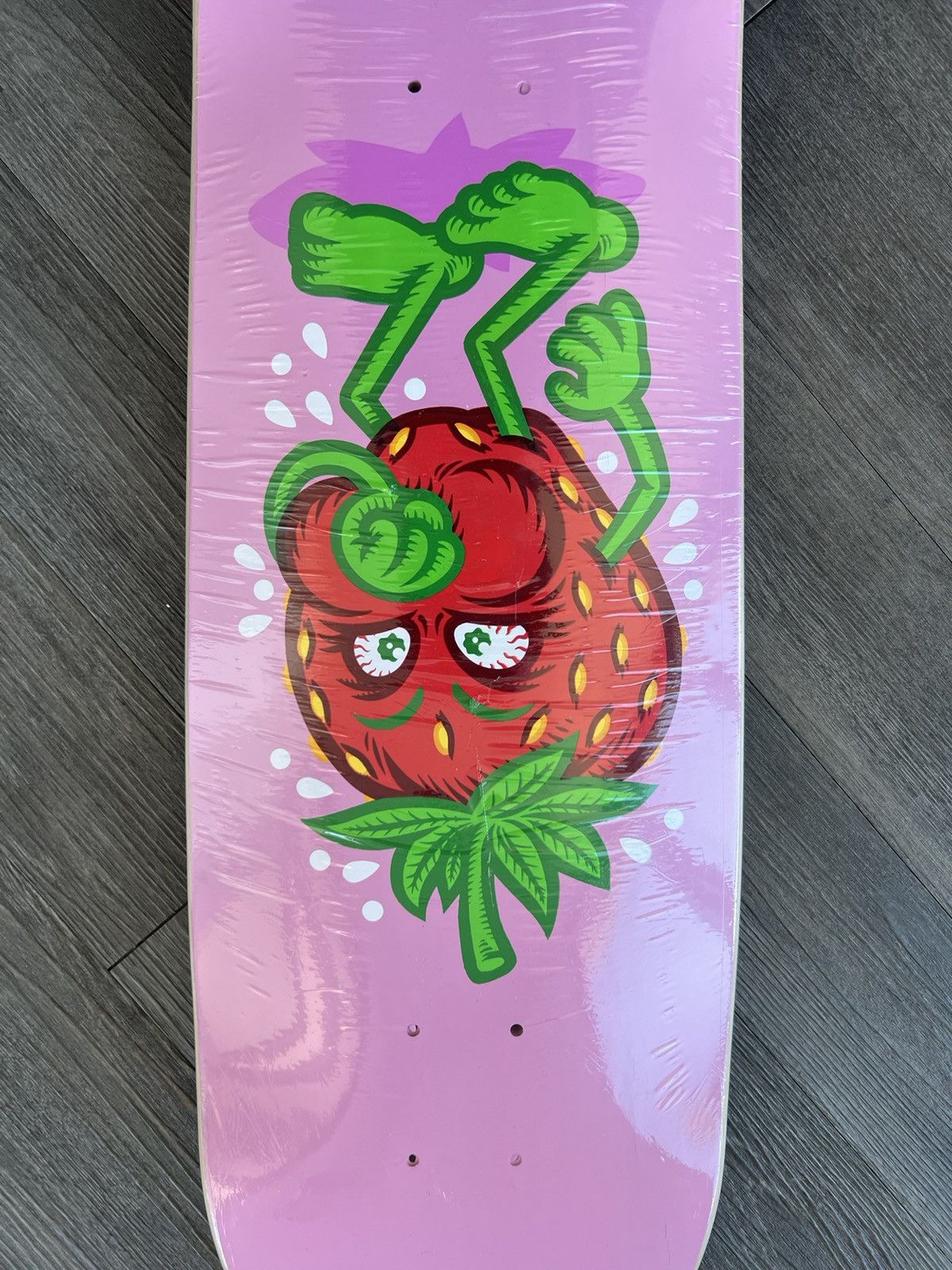 StrangeLove x Familia x Todd Braturd Strawberry Cough 9.125 Skateboard Deck  - SS22 - US