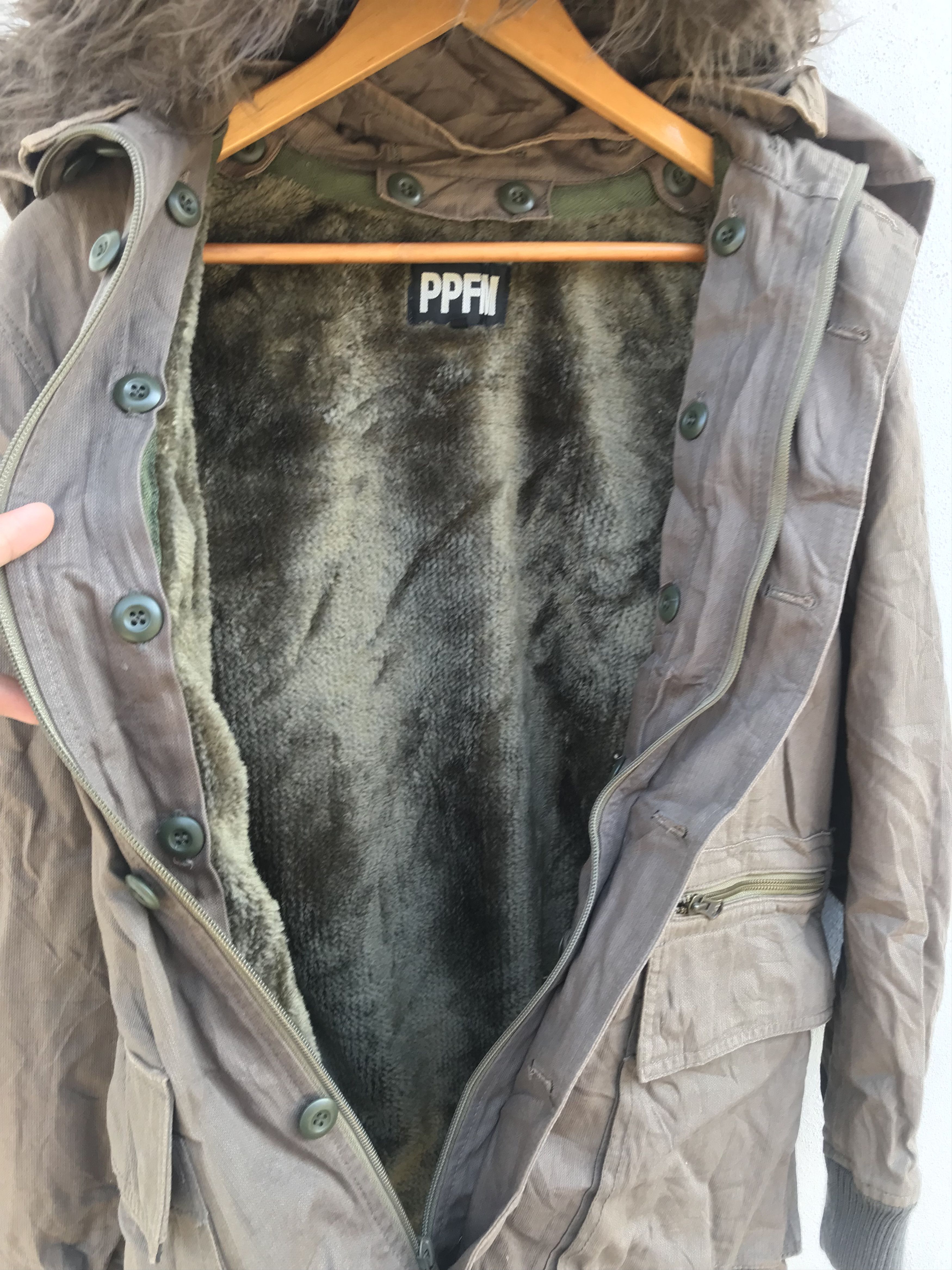 Japanese Brand × PPFM PPFM Military Fux Fur Jacket Size US M / EU 48-50 / 2 - 10 Thumbnail