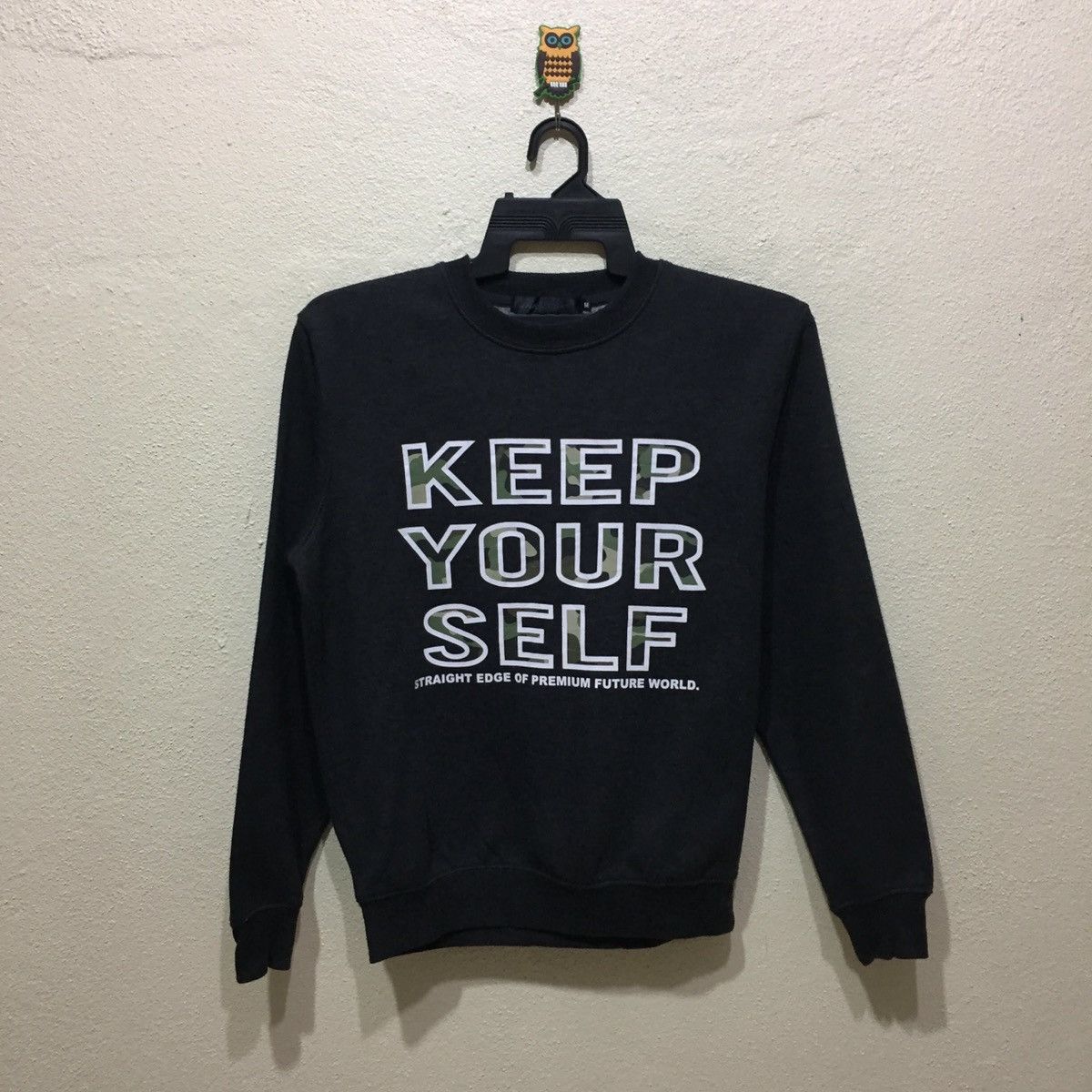 Japanese Brand Thruxton Sweatshirt spellout KEEP YOUR SELF size M Size US M / EU 48-50 / 2 - 1 Thumbnail