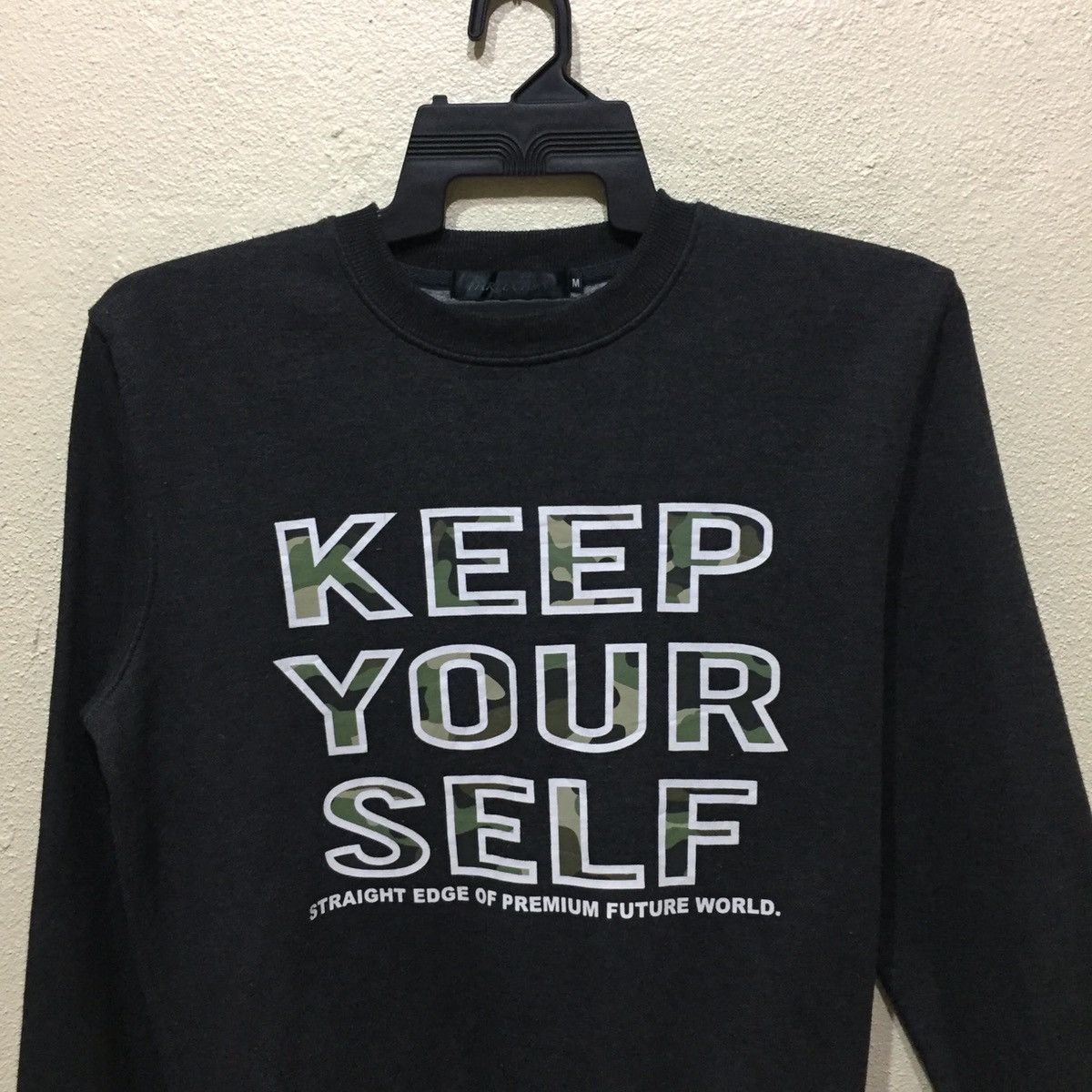Japanese Brand Thruxton Sweatshirt spellout KEEP YOUR SELF size M Size US M / EU 48-50 / 2 - 5 Thumbnail