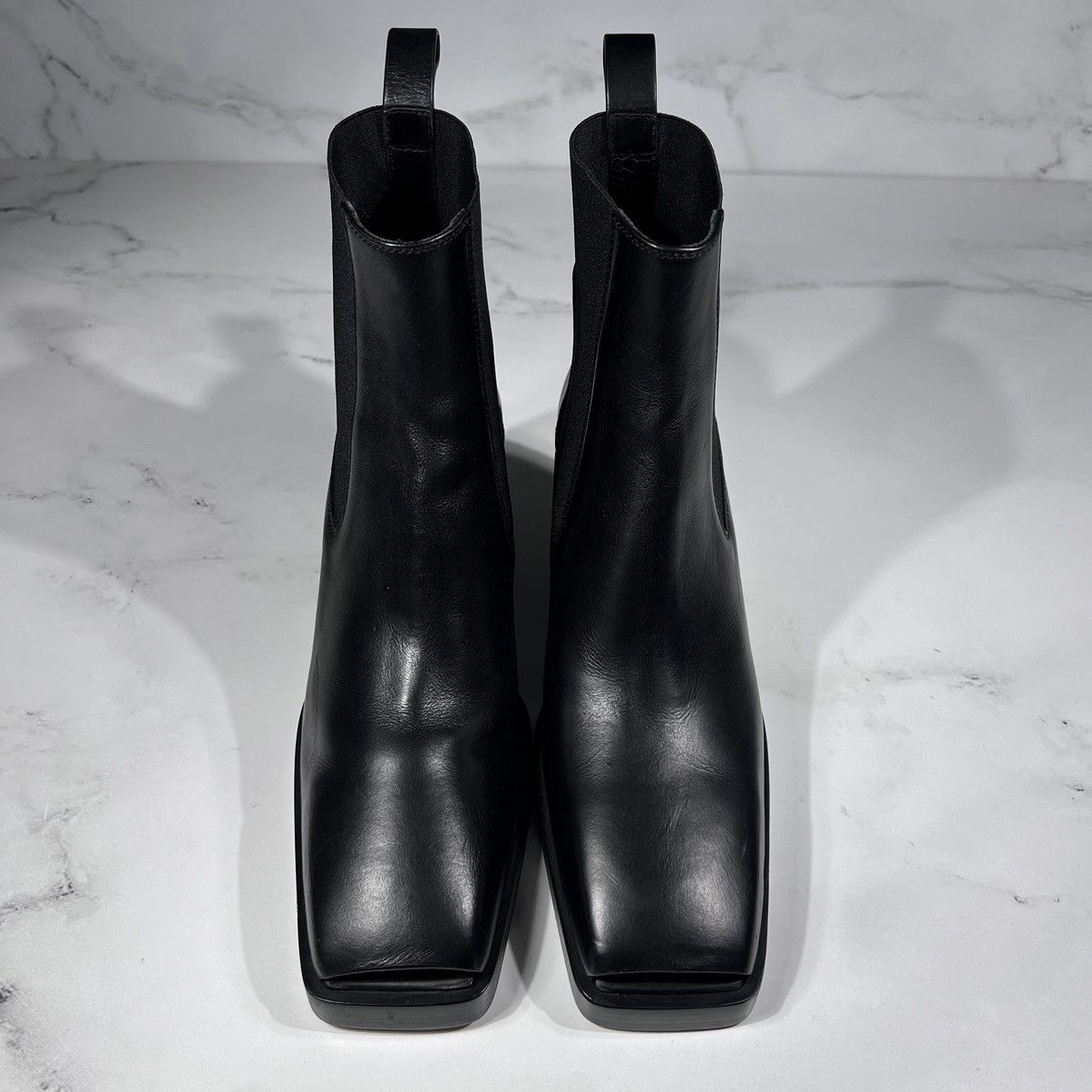 Rick Owens Rick Owens Elastic Sliver Toe Black Leather Wedges Boots Size US 6 / IT 36 - 5 Thumbnail