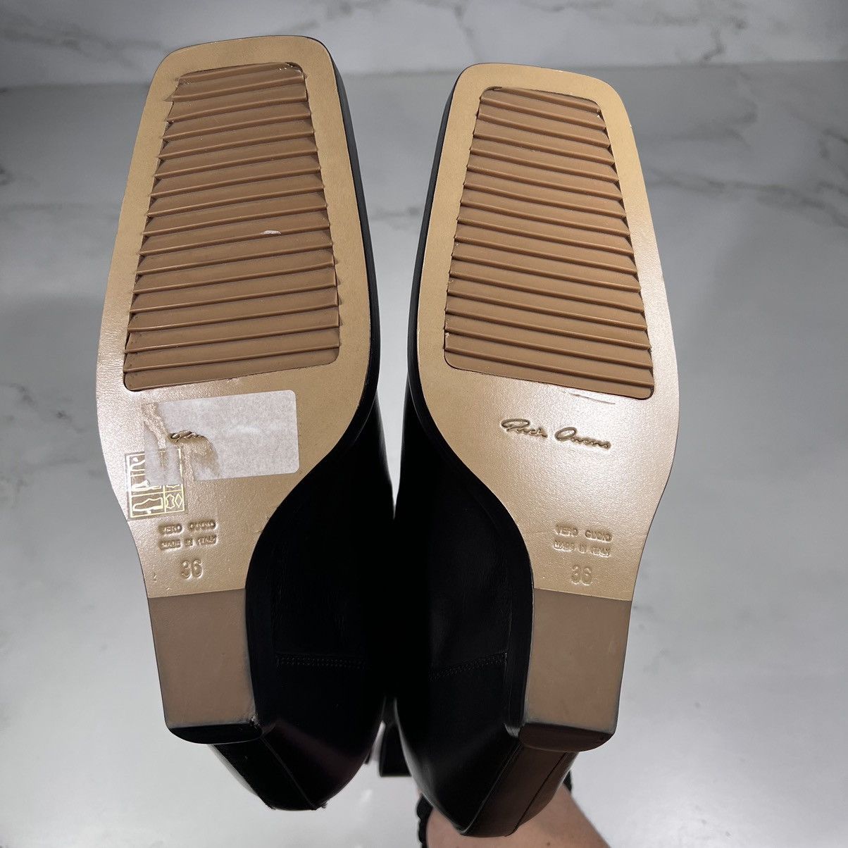 Rick Owens Rick Owens Elastic Sliver Toe Black Leather Wedges Boots Size US 6 / IT 36 - 12 Thumbnail