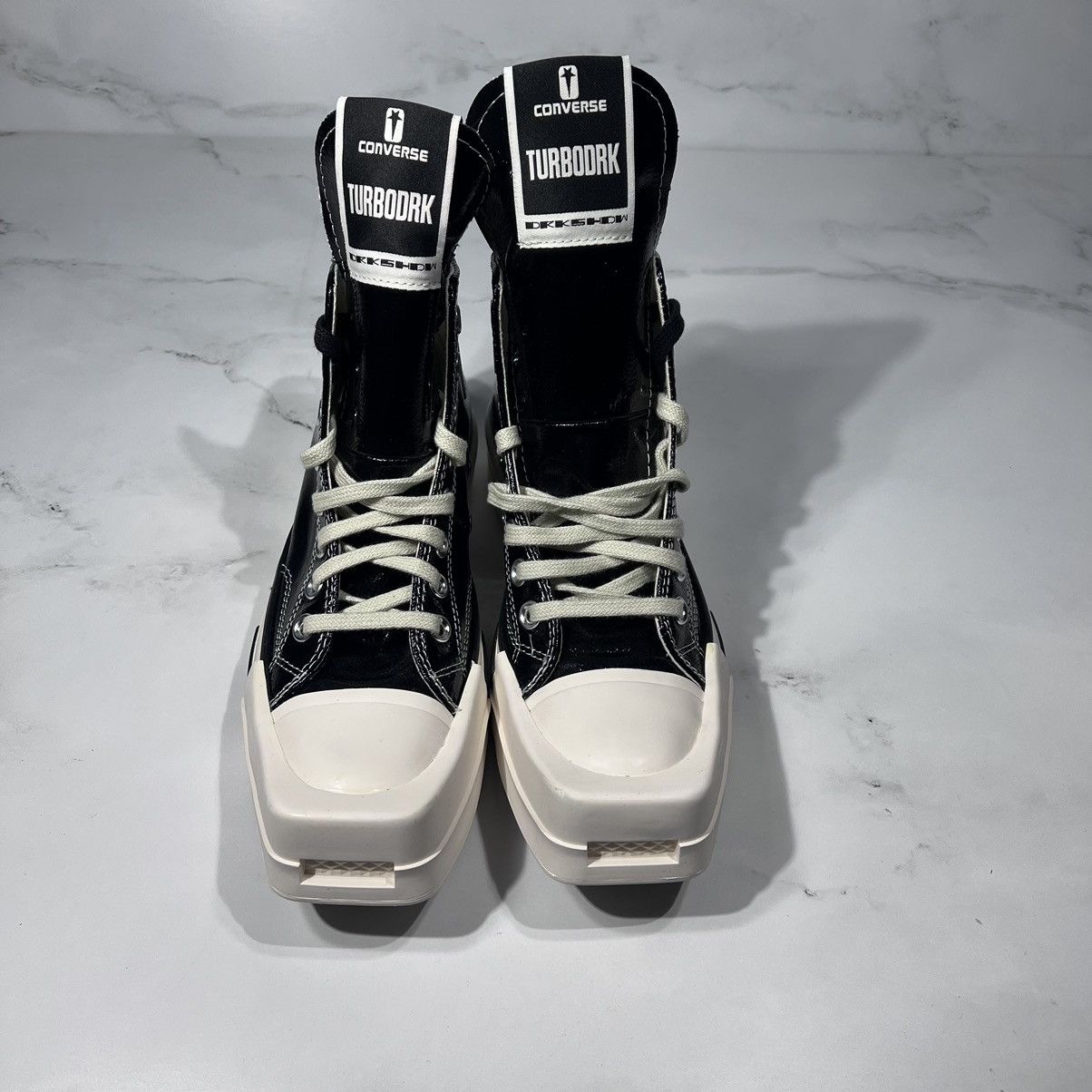 Converse Converse X Rick Owens DRKSHDW Turbodrk High Top Sneakers Size US 10.5 / IT 40.5 - 3 Thumbnail