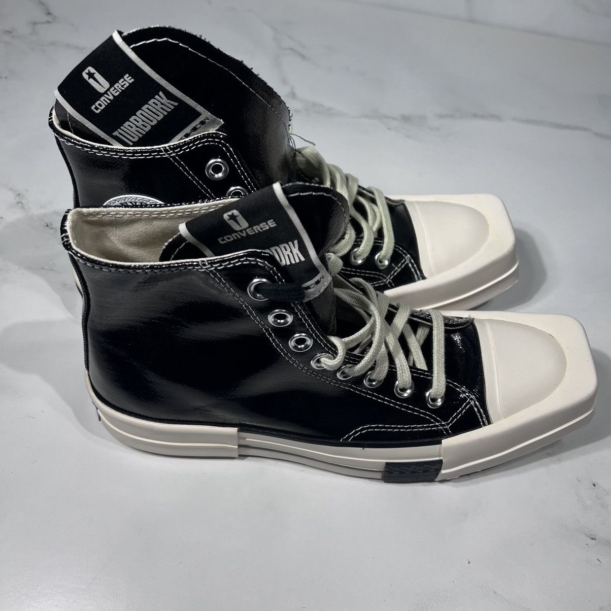 Converse Converse X Rick Owens DRKSHDW Turbodrk High Top Sneakers Size US 10.5 / IT 40.5 - 7 Thumbnail