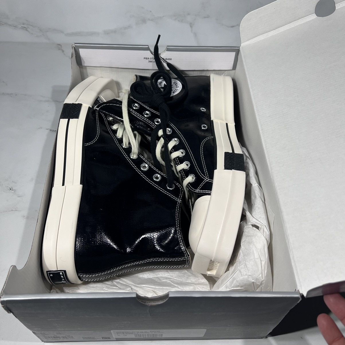 Converse Converse X Rick Owens DRKSHDW Turbodrk High Top Sneakers Size US 8.5 / EU 41-42 - 11 Thumbnail
