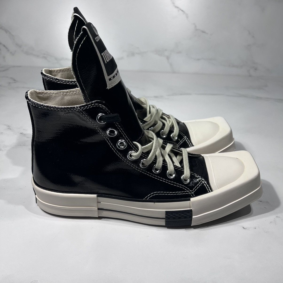 Converse Converse X Rick Owens DRKSHDW Turbodrk High Top Sneakers Size US 8.5 / EU 41-42 - 1 Thumbnail