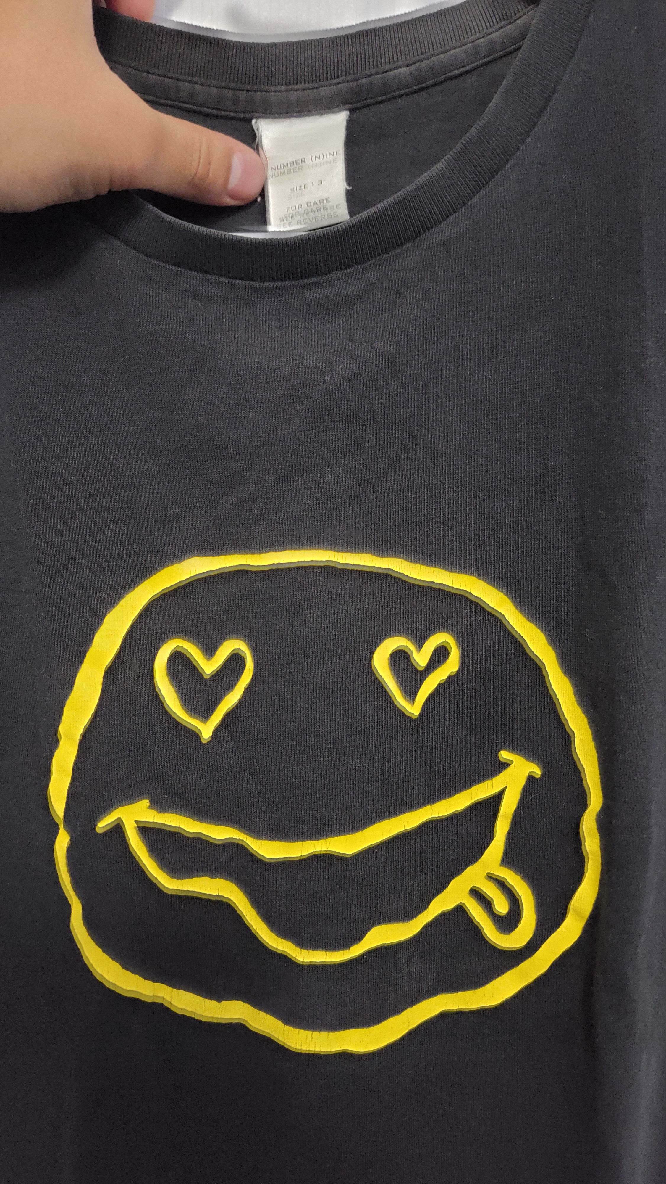 Number (N)ine Nirvana Heart Eyes Smiley Tee (SS02) Size US M / EU 48-50 / 2 - 2 Thumbnail