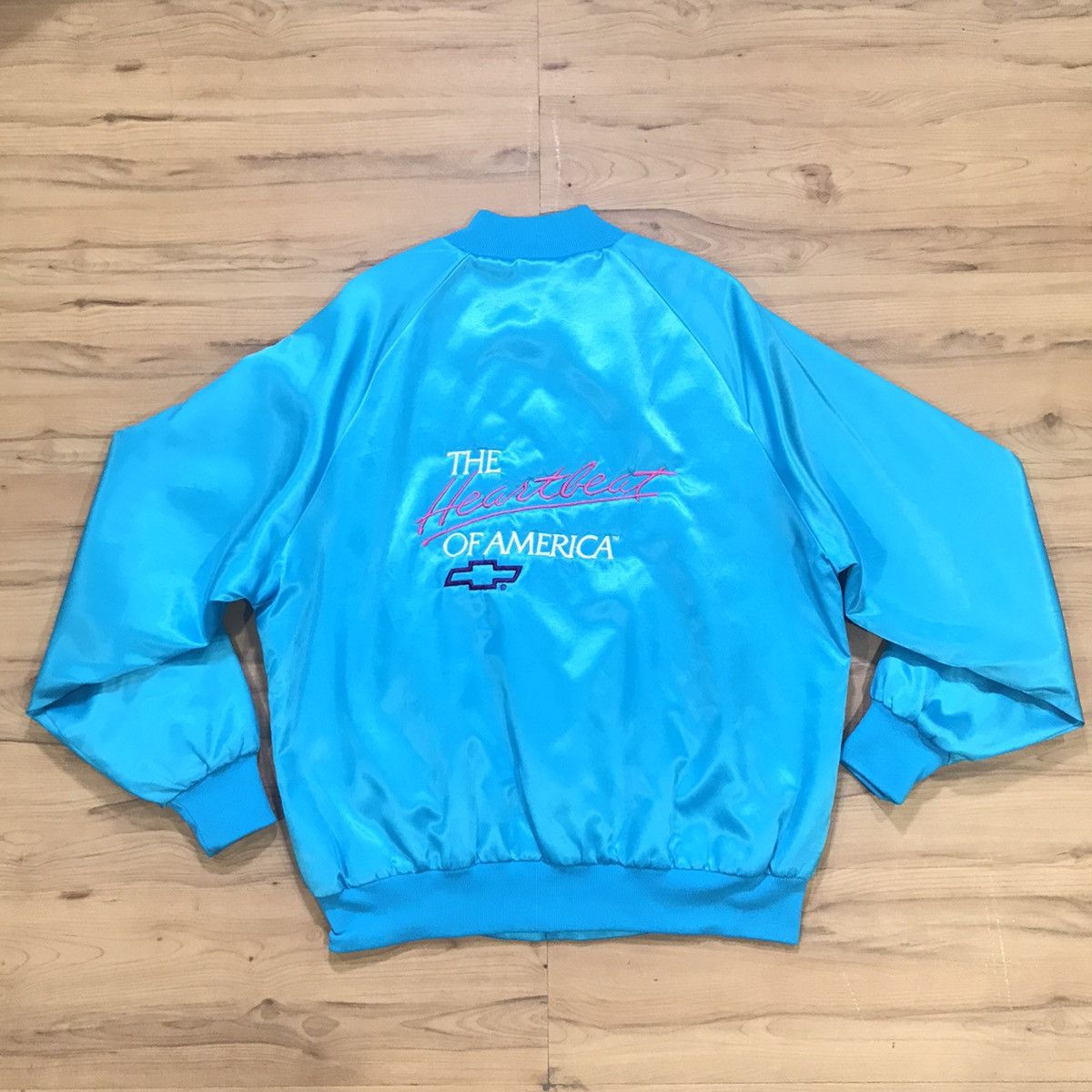 Chevrolet 🚨FINAL DROP🚨Vintage Chevrolet The Heartbeat Bomber Jacket Size US L / EU 52-54 / 3 - 7 Thumbnail