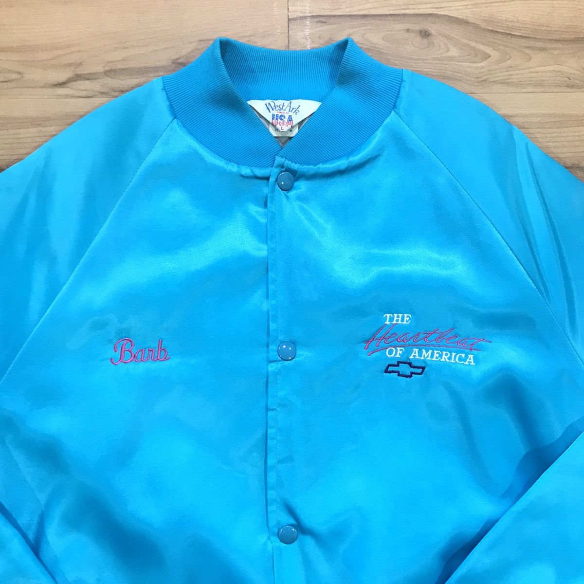 Chevrolet 🚨FINAL DROP🚨Vintage Chevrolet The Heartbeat Bomber Jacket Size US L / EU 52-54 / 3 - 4 Thumbnail