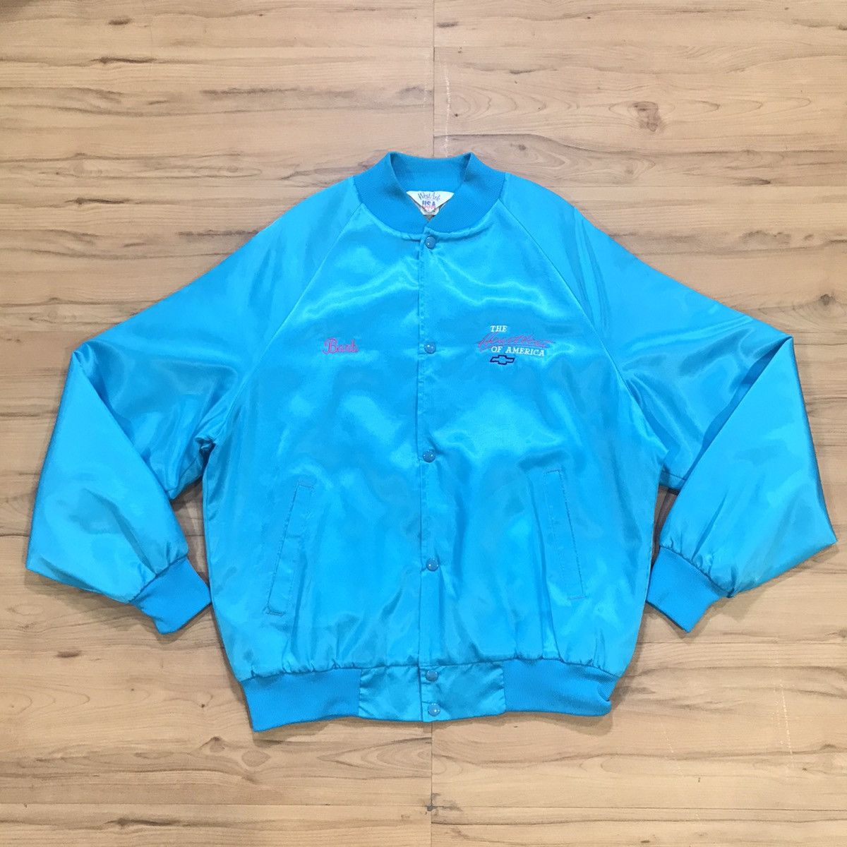 Chevrolet 🚨FINAL DROP🚨Vintage Chevrolet The Heartbeat Bomber Jacket Size US L / EU 52-54 / 3 - 2 Thumbnail