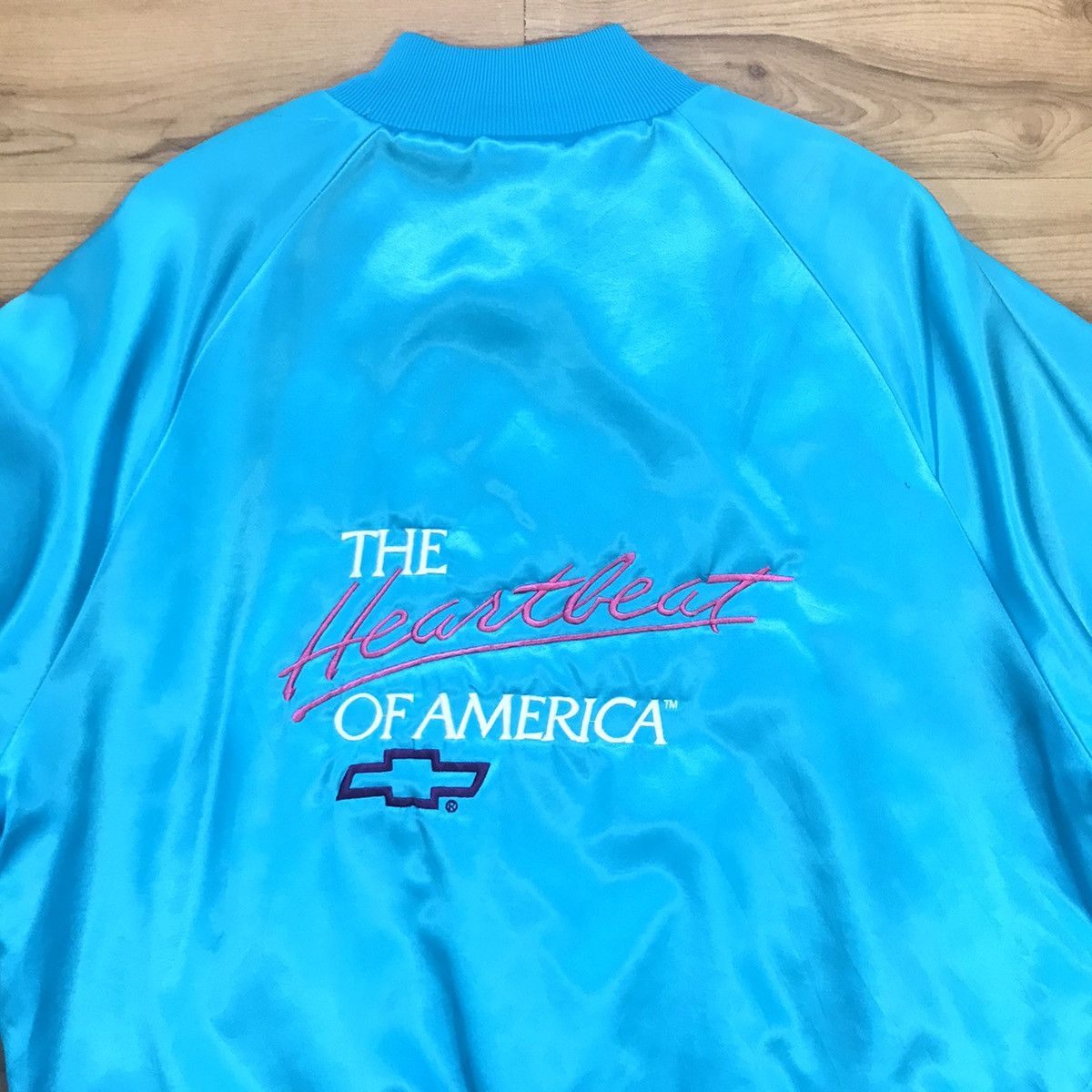 Chevrolet 🚨FINAL DROP🚨Vintage Chevrolet The Heartbeat Bomber Jacket Size US L / EU 52-54 / 3 - 8 Thumbnail