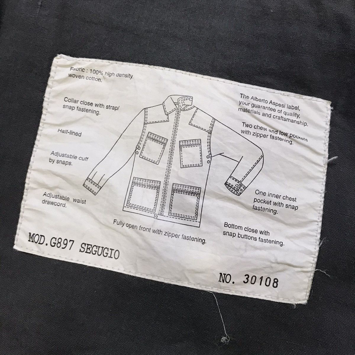 Alberto × Aspesi Alberto Aspesi Jacket G897 SEGUGIO Size US XL / EU 56 / 4 - 2 Thumbnail