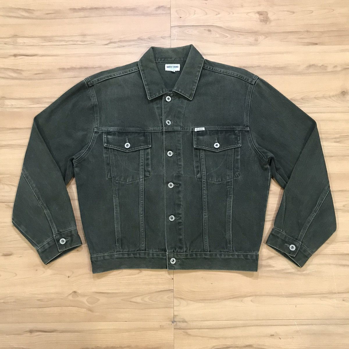 Guess × Vintage Vintage Guess Jeans Trucker Denim Jacket Size US S / EU 44-46 / 1 - 3 Thumbnail