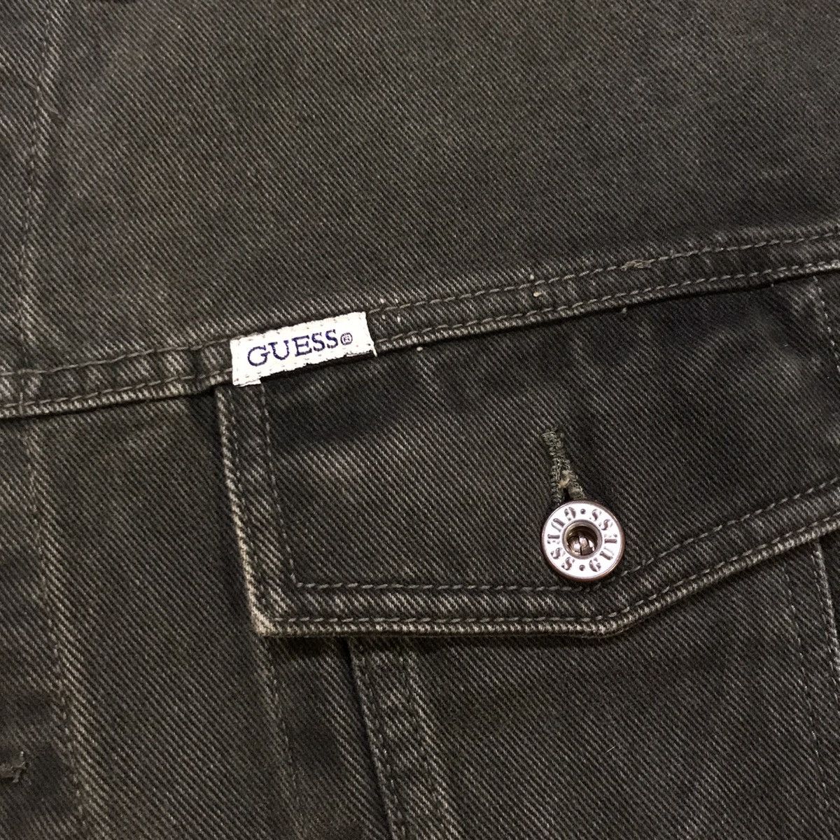 Guess × Vintage Vintage Guess Jeans Trucker Denim Jacket Size US S / EU 44-46 / 1 - 5 Thumbnail
