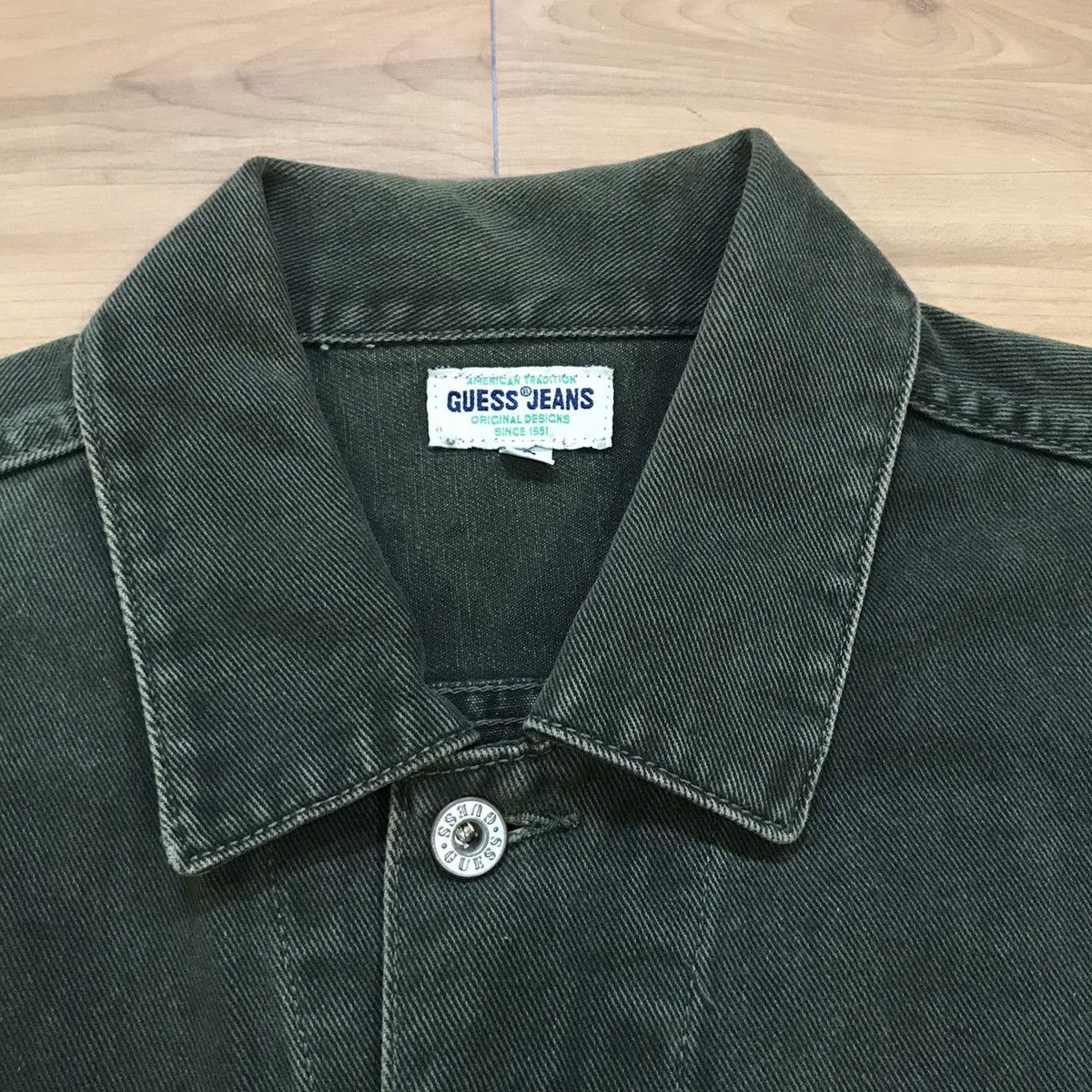 Guess × Vintage Vintage Guess Jeans Trucker Denim Jacket Size US S / EU 44-46 / 1 - 6 Thumbnail